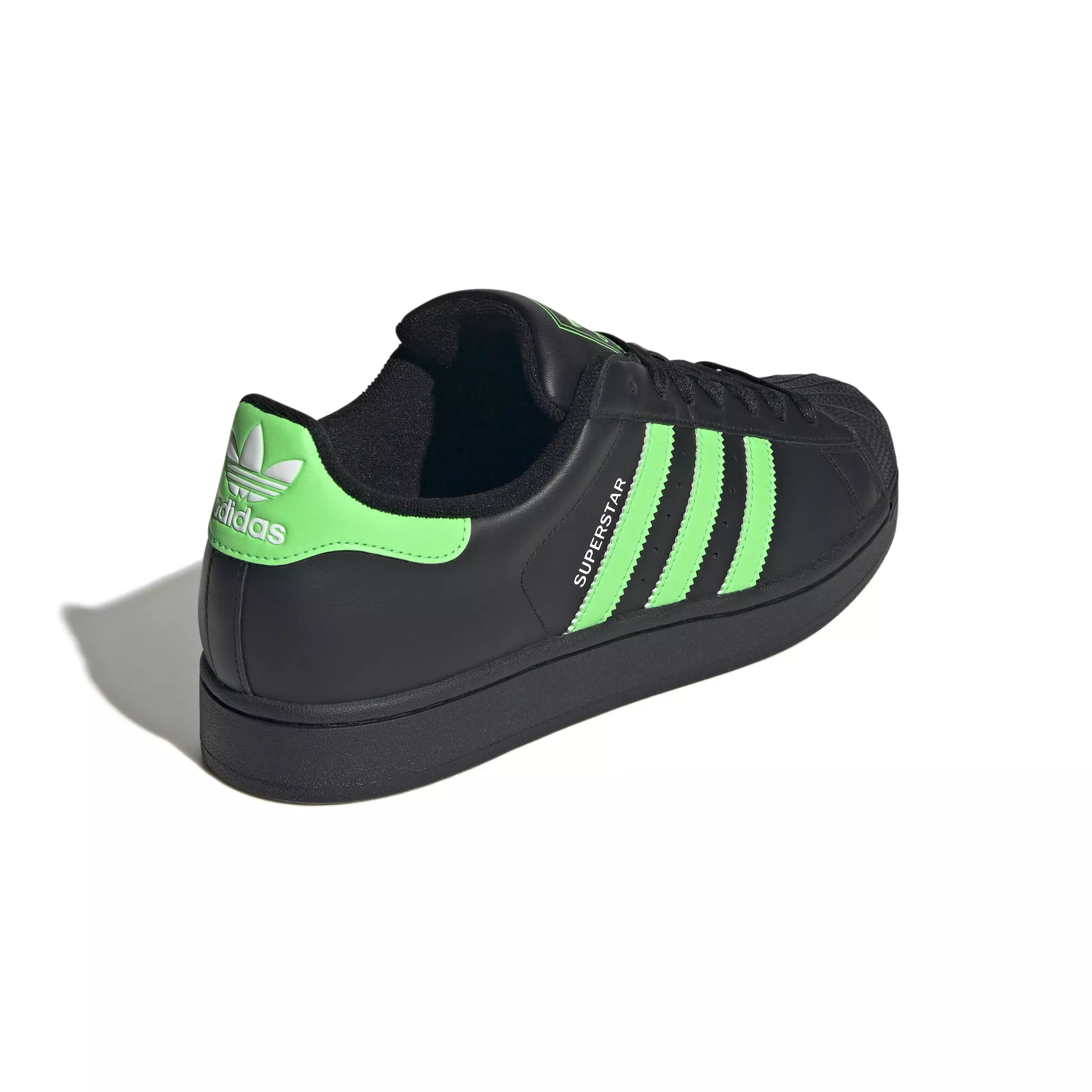 adidas Originals Superstar II "Core Black/Signal Green/White" Men's Shoe - BLACK/GREEN