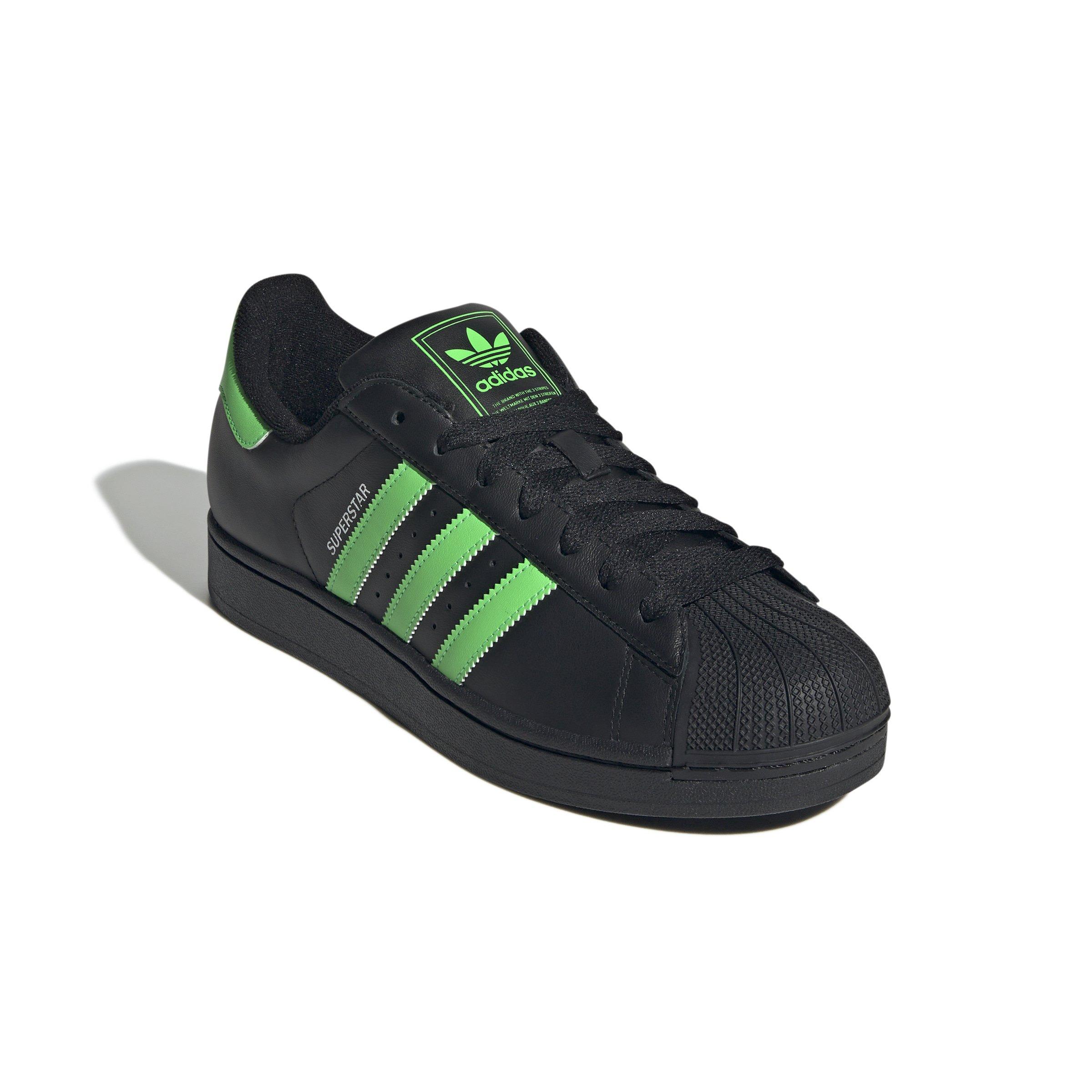 adidas Originals Superstar II "Core Black/Signal Green/White" Men's Shoe - BLACK/GREEN Thumbnail View 6