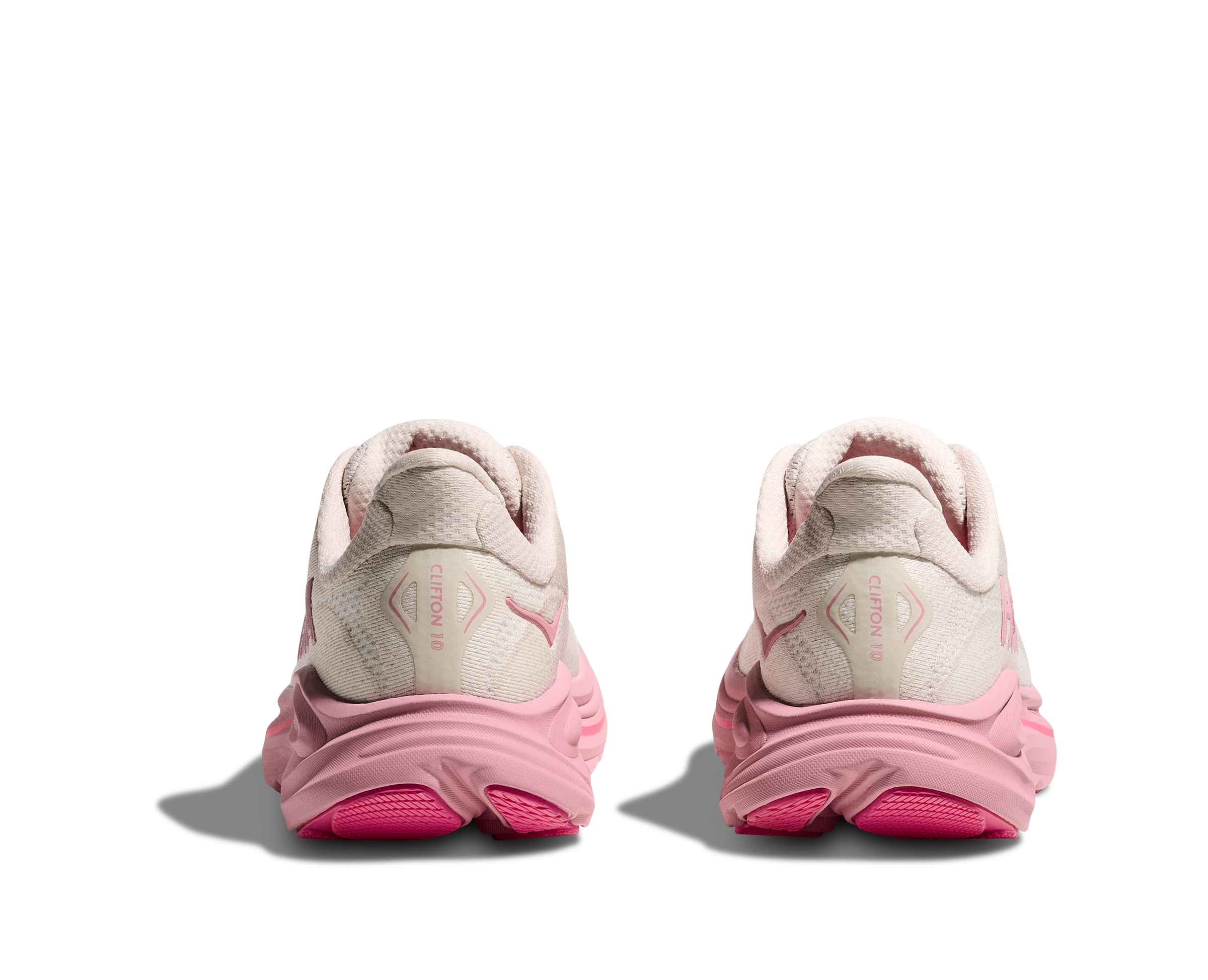 Hoka Clifton 10 Grade School Girls' "Rose Cream/Dried Rose" Running Shoe