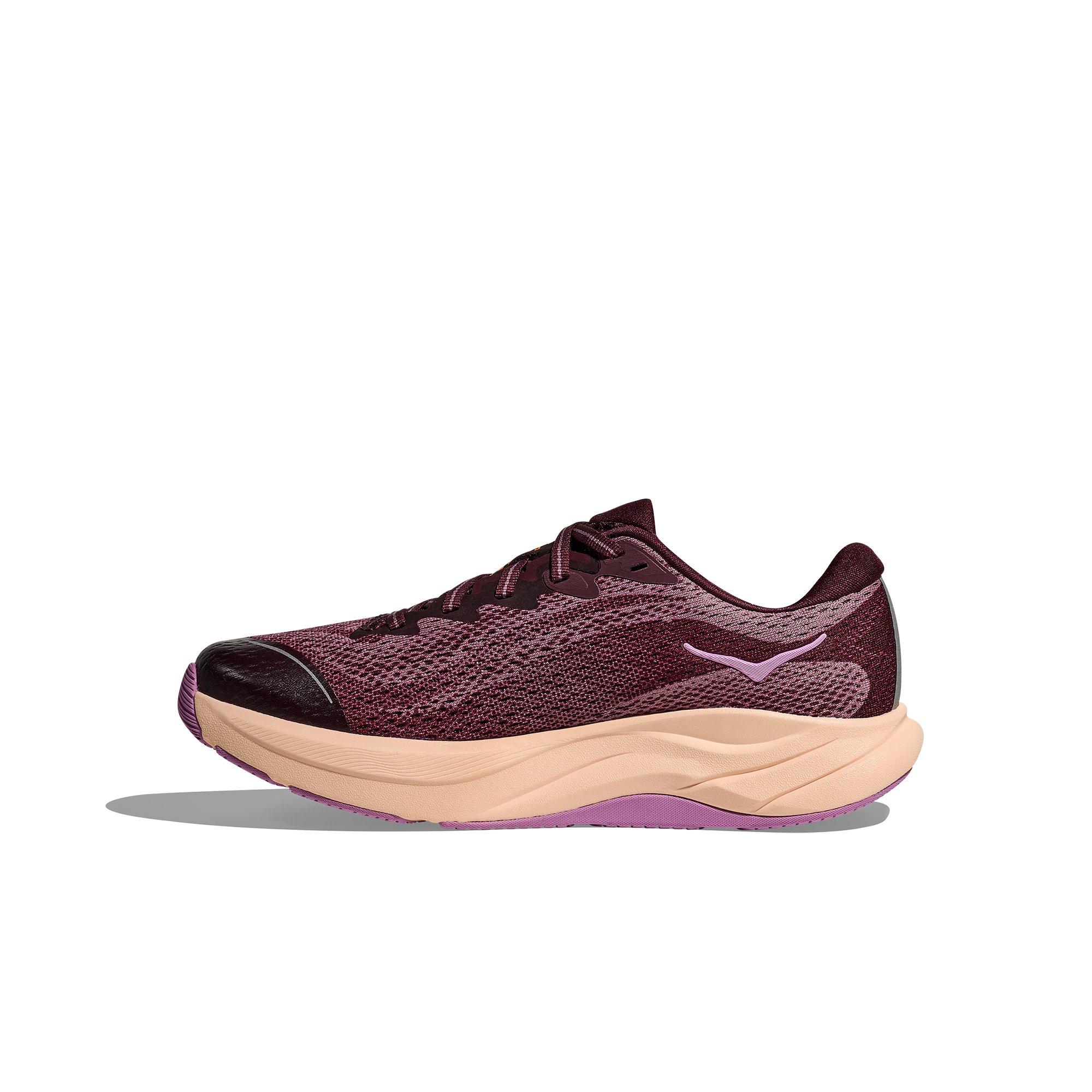 Hoka Rincon 4 Grade School Girls' "Black Cherry/Classic Mauve" Running Shoe