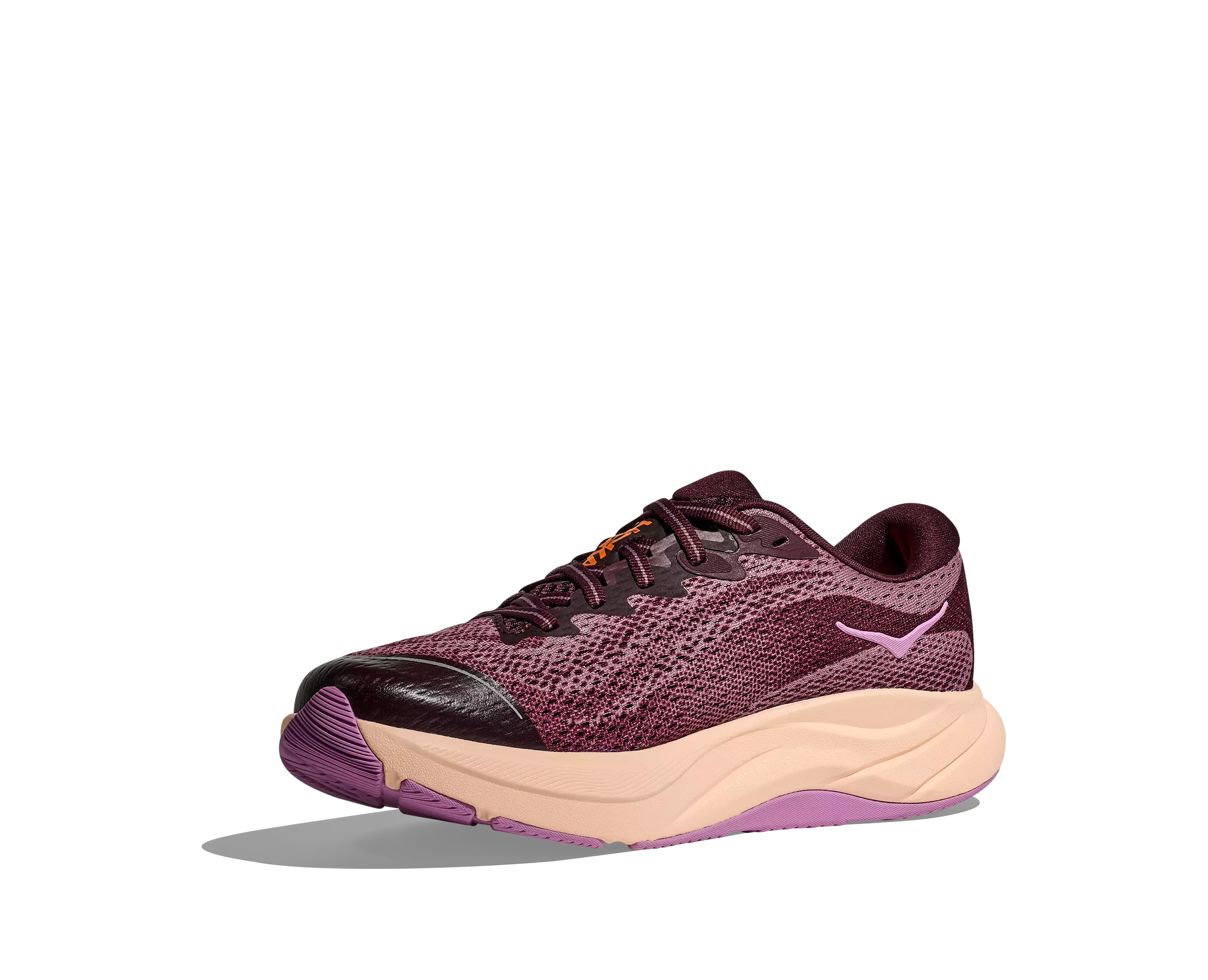 Hoka Rincon 4 "Black Cherry/Classic Mauve" Grade School Girls' Running Shoe - RED/PINK