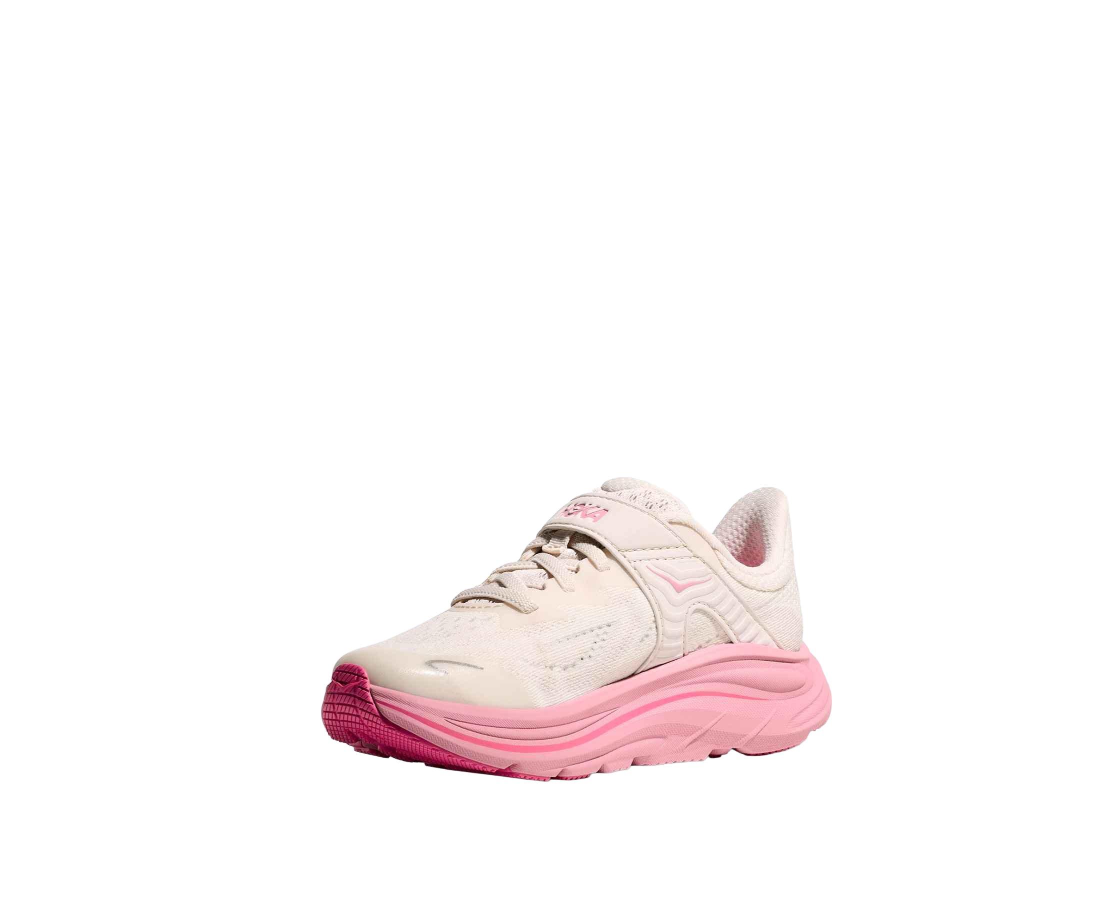 Hoka Clifton 10 Preschool Girls' "Rose Cream/Dried Rose" Running Shoe