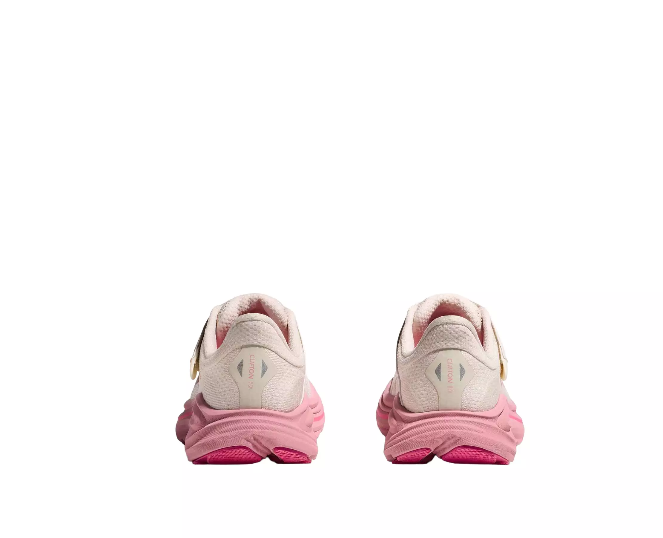 Hoka Clifton 10 "Rose Cream/Dried Rose" Preschool Girls' Running Shoe - WHITE/PINK