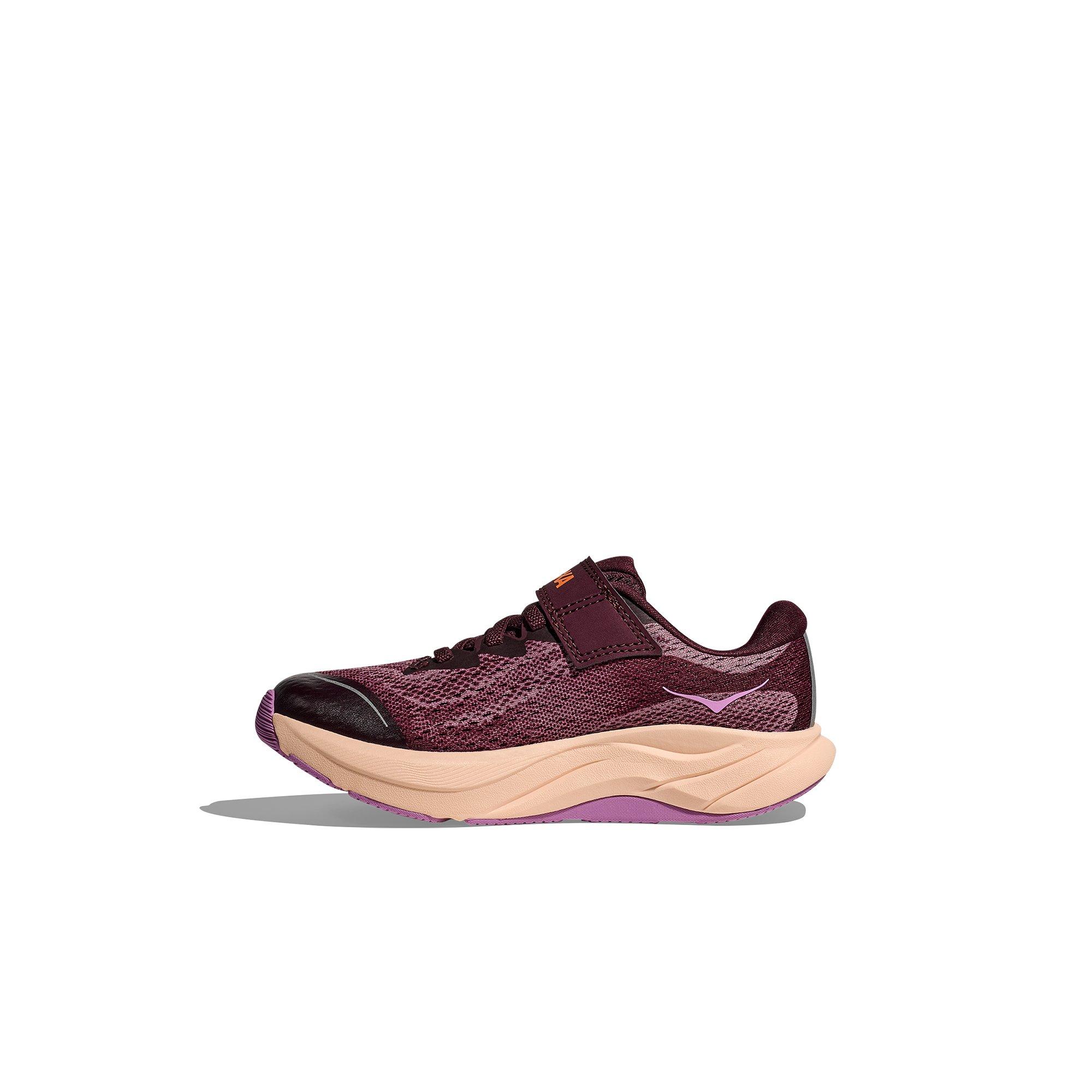 Hoka Rincon 4 Preschool Girls' "Black Cherry/Classic Mauve" Running Shoe