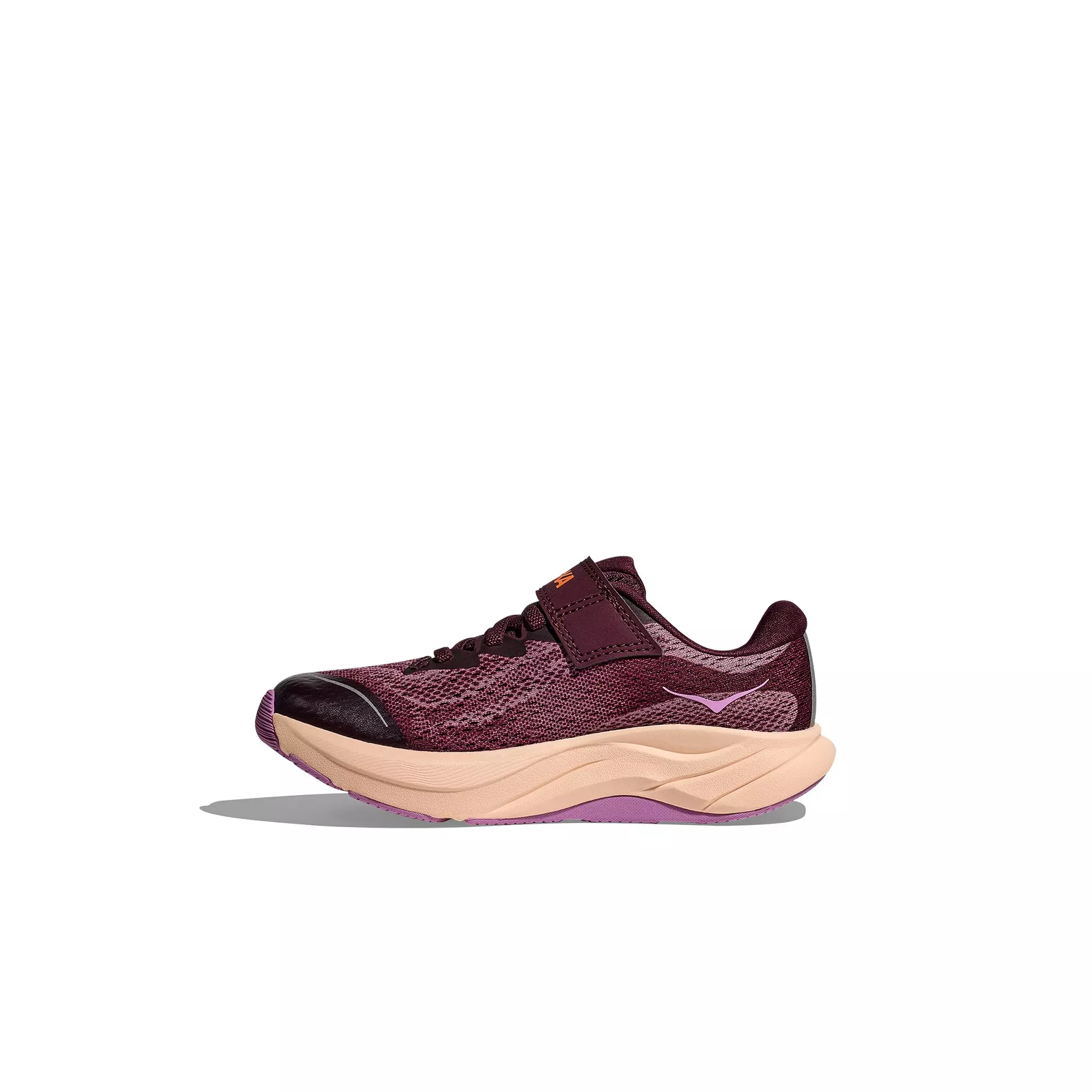 Hoka Rincon 4 "Black Cherry/Classic Mauve" Preschool Girls' Running Shoe - RED/PINK