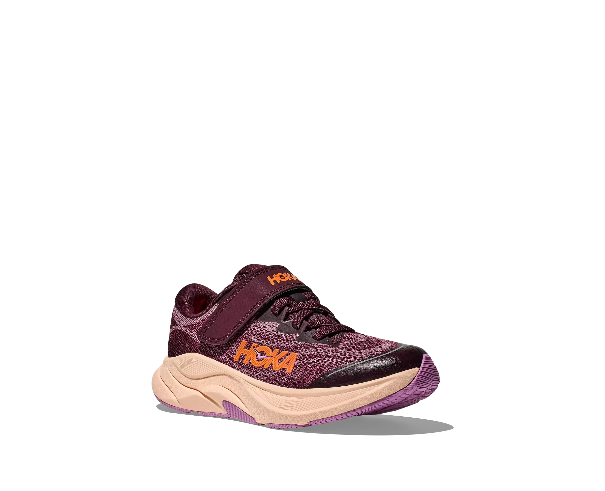 Hoka Rincon 4 "Black Cherry/Classic Mauve" Preschool Girls' Running Shoe - RED/PINK