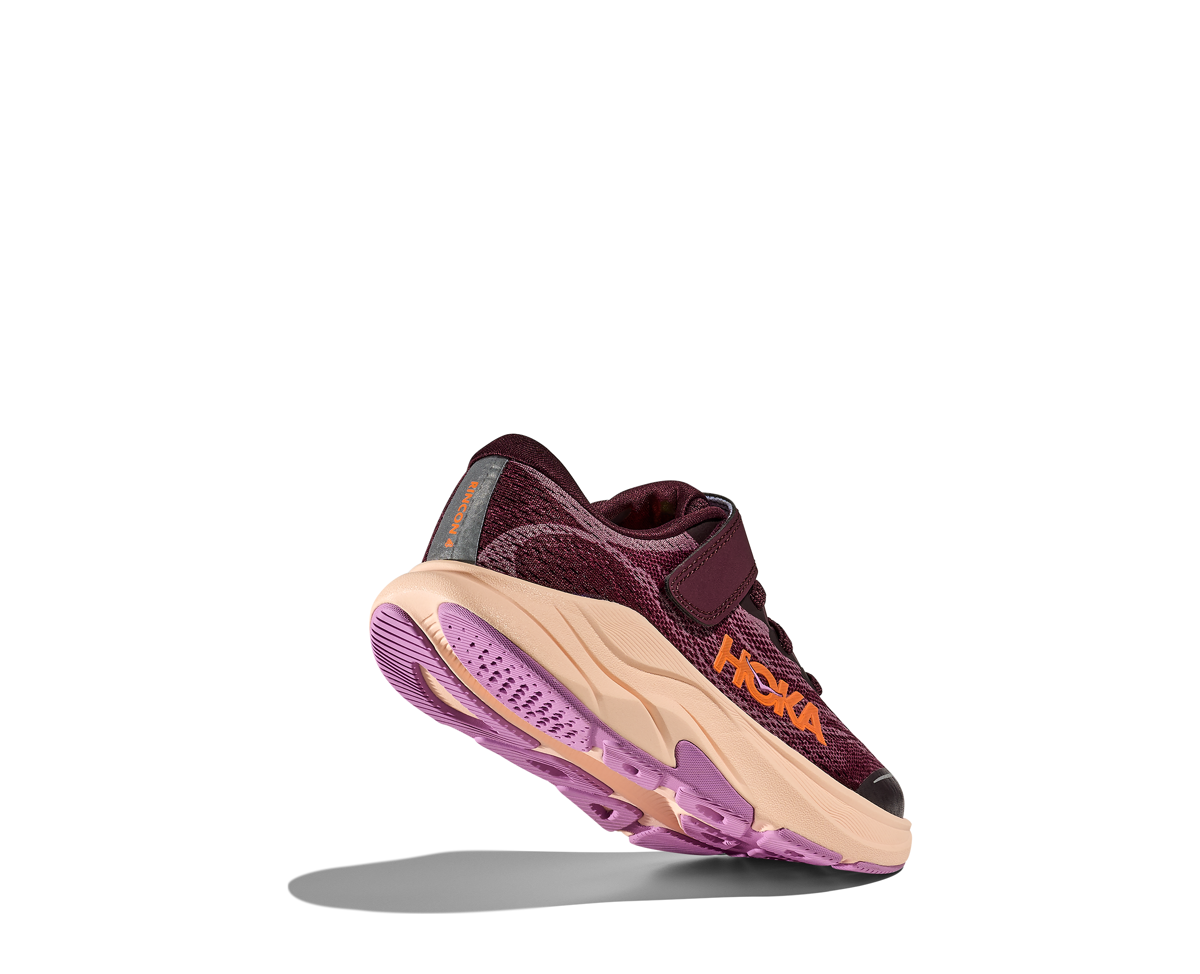 Hoka Rincon 4 Preschool Girls' "Black Cherry/Classic Mauve" Running Shoe