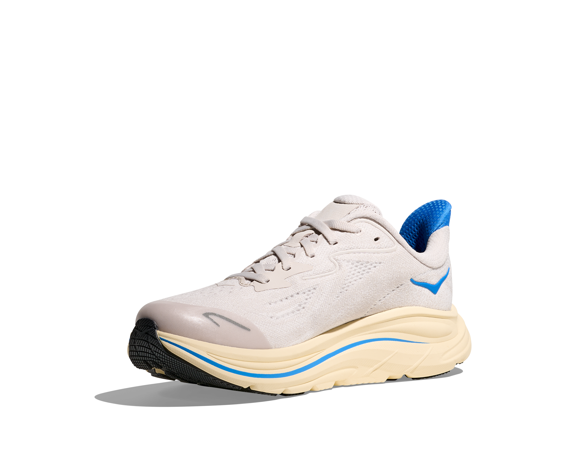 Hoka Clifton 10 Grade School Boys' "Stucco/Virtual Blue" Running Shoe