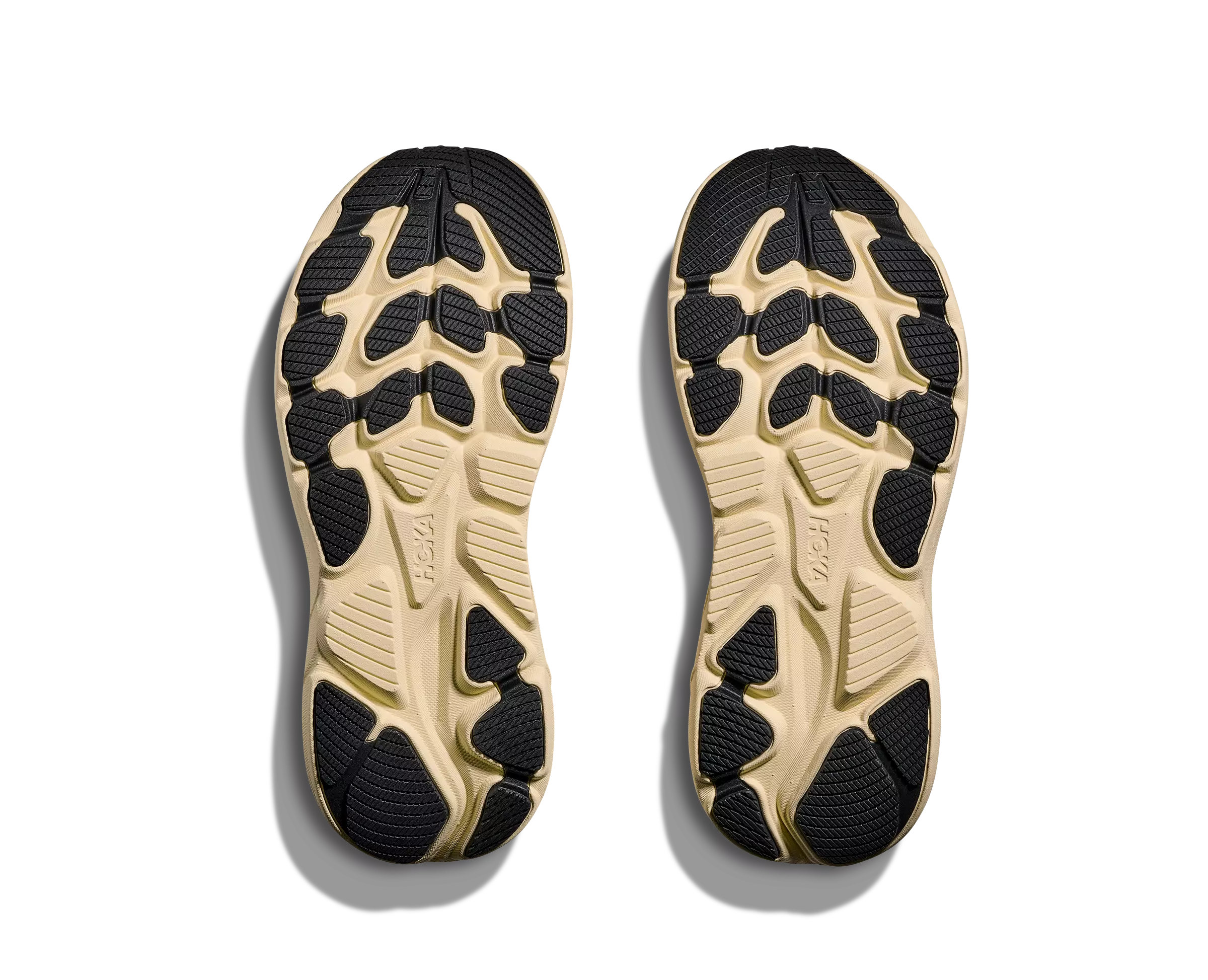 Hoka Clifton 10 "Stucco/Virtual Blue" Grade School Boys' Running Shoe - GREY/TAN