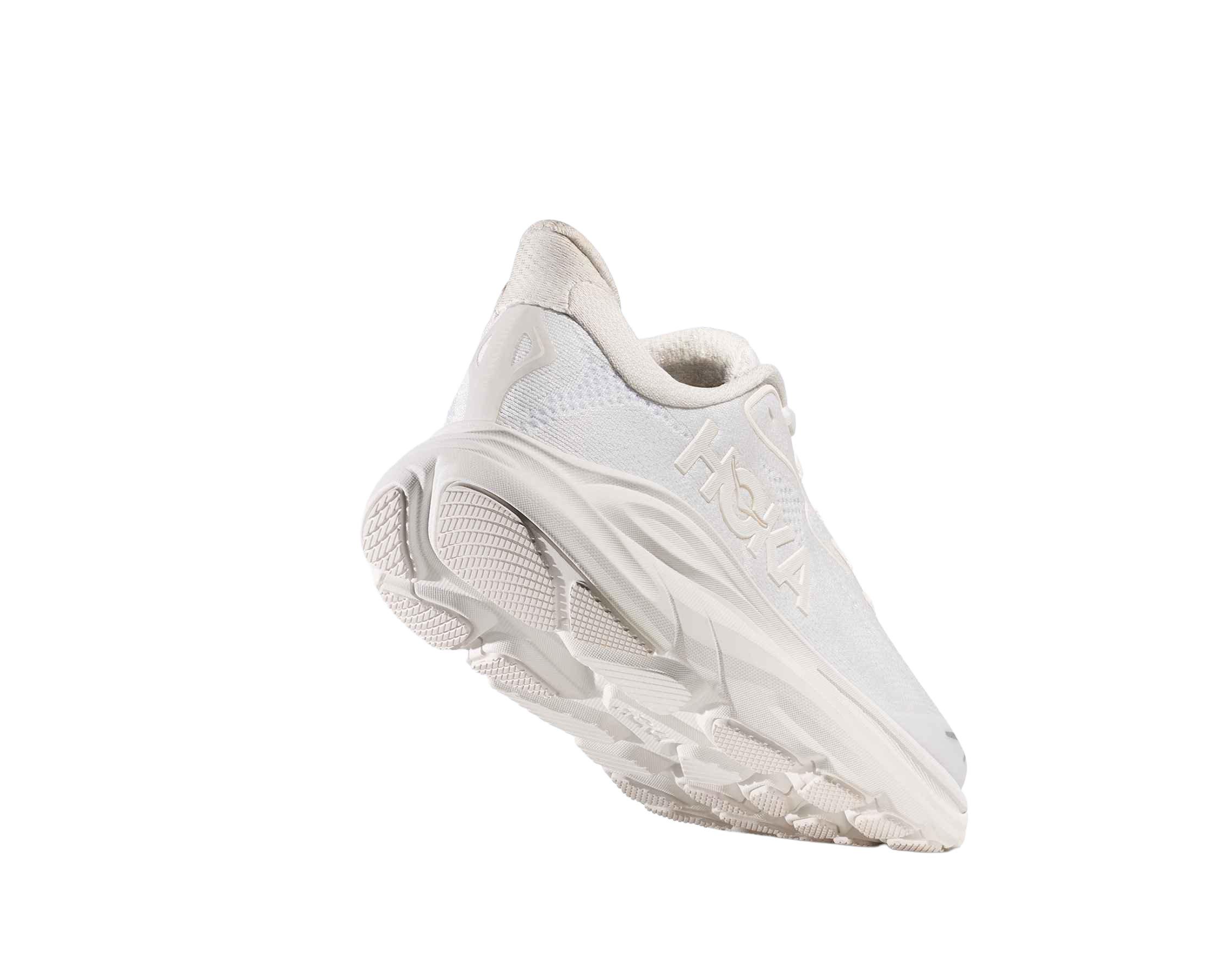 Hoka Clifton 10 Grade School Kids' "White/White" Running Shoe
