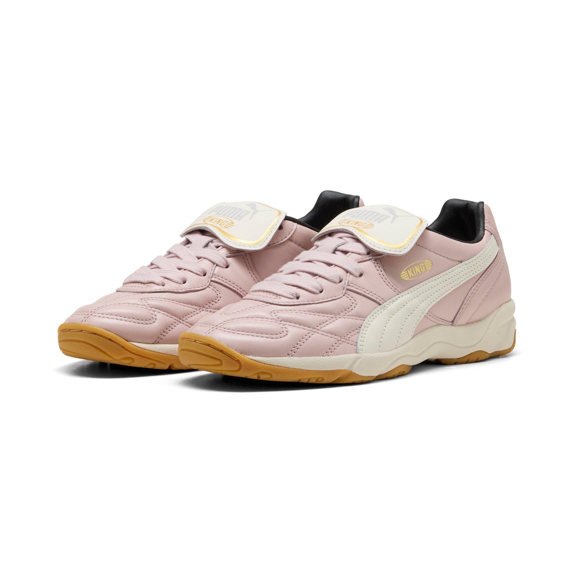 PUMA King Indoor "Pink/White/Gum" Women's Shoe - PINK Thumbnail View 3