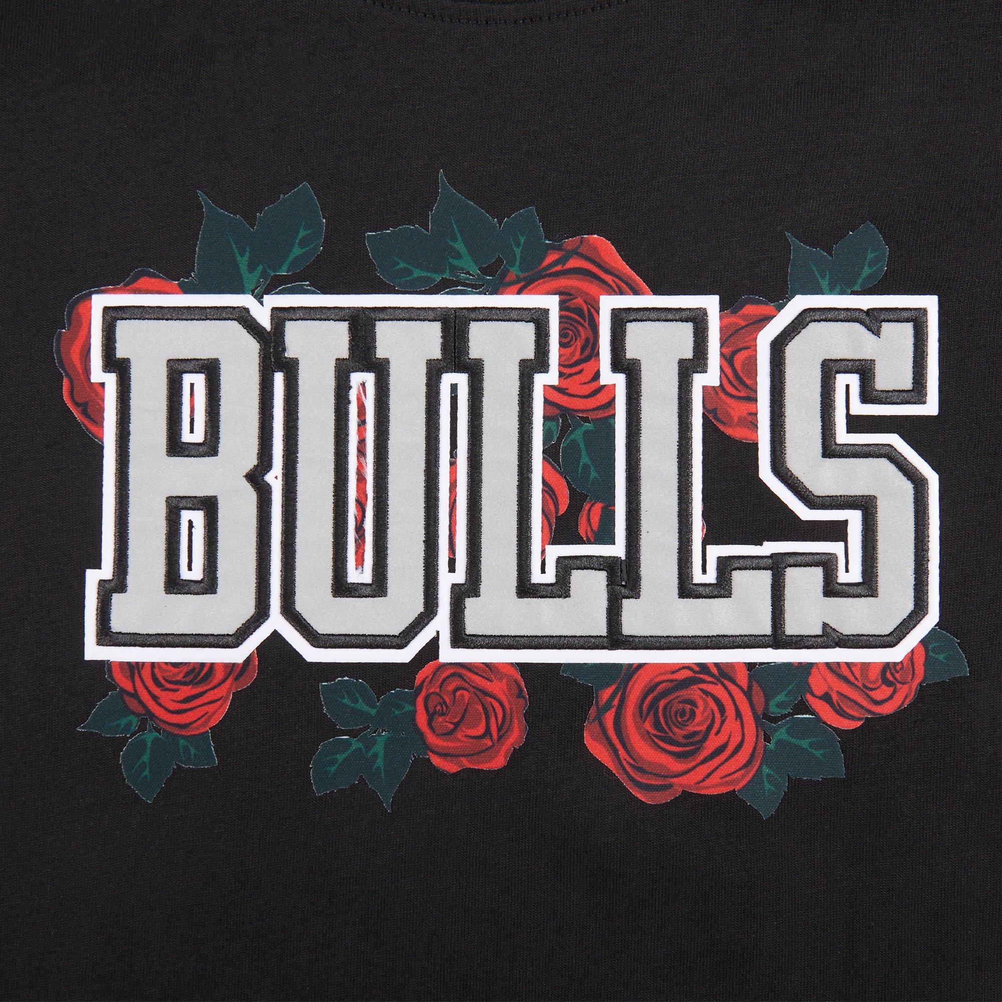 Pro Standard Chicago Bulls Roses Short Sleeve Little Boy's Black/Red Tee
