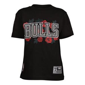 Pro Standard Toddler's Chicago Bulls Roses Short Sleeve Tee-Black/Red
