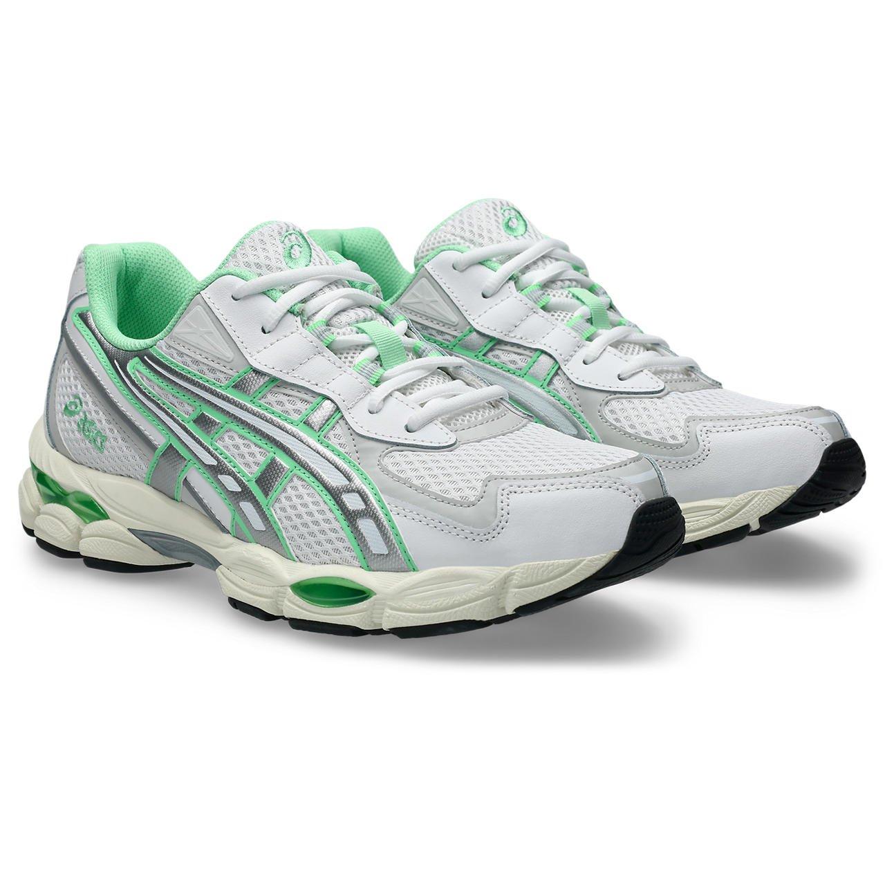 ASICS GEL-2055 "White/Green" Unisex Shoe - WHITE/GREEN Thumbnail View 3