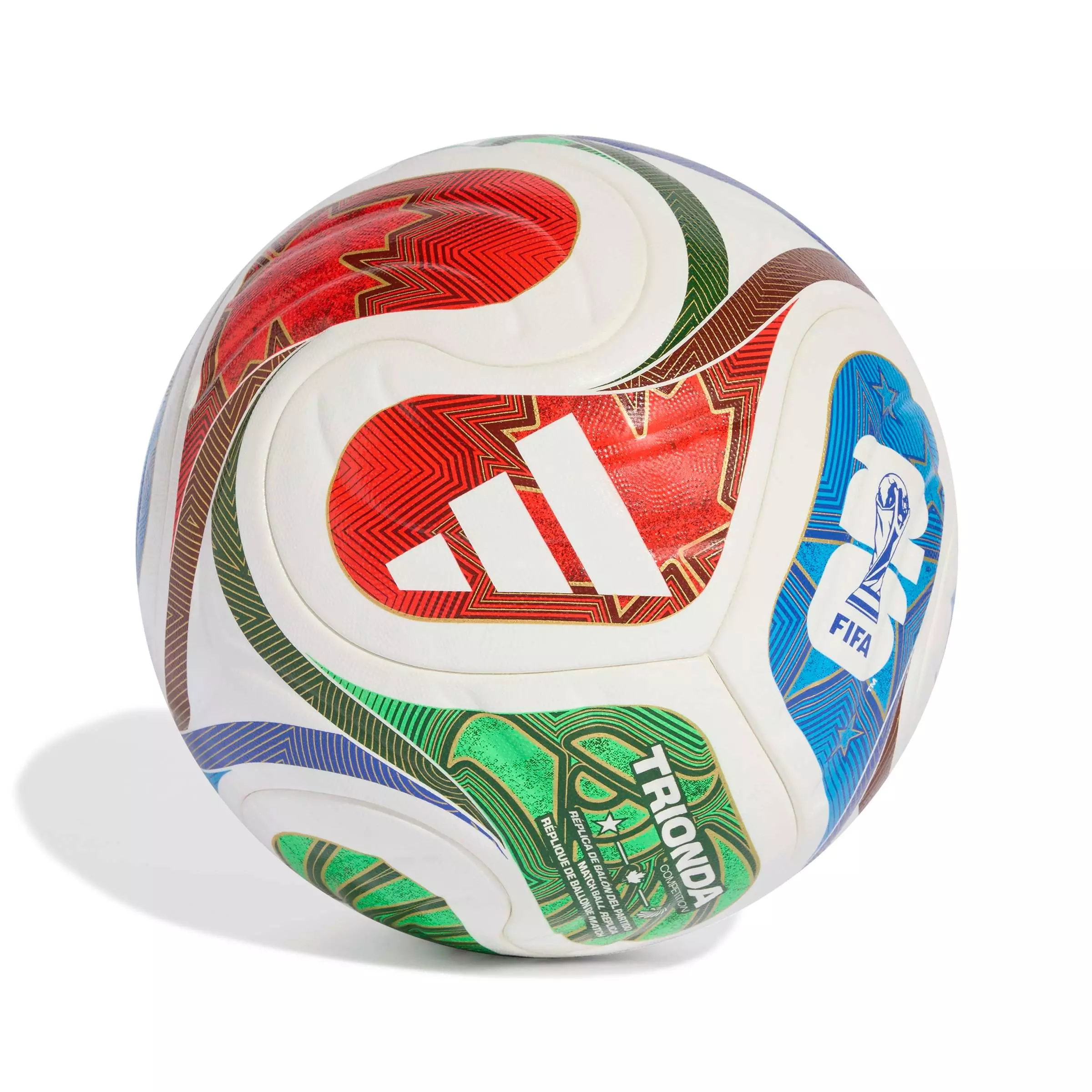 adidas FIFA World Cup 26 Trionda Competition Ball - WHITE/ROYAL/RED
