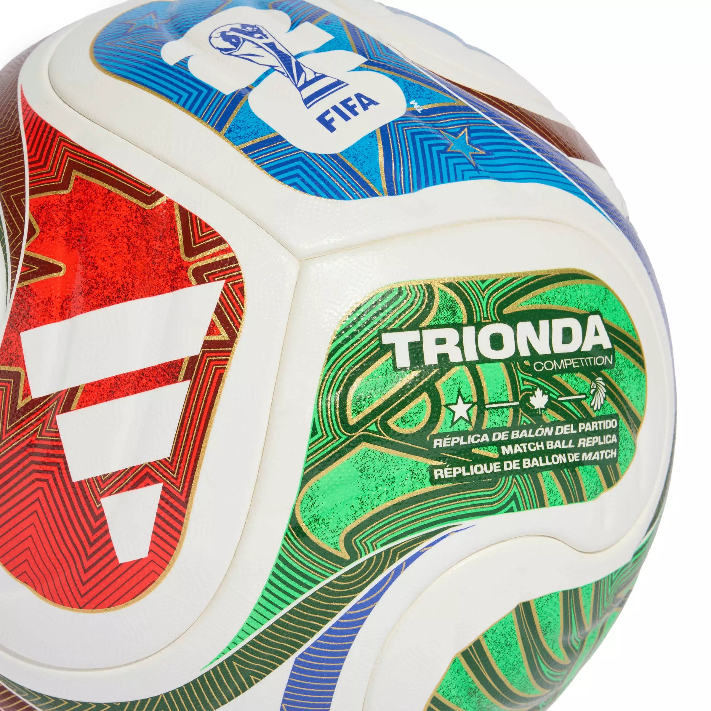 adidas FIFA World Cup 26™ TRIONDA Competition Ball - Size 5 - WHITE/ROYAL/RED