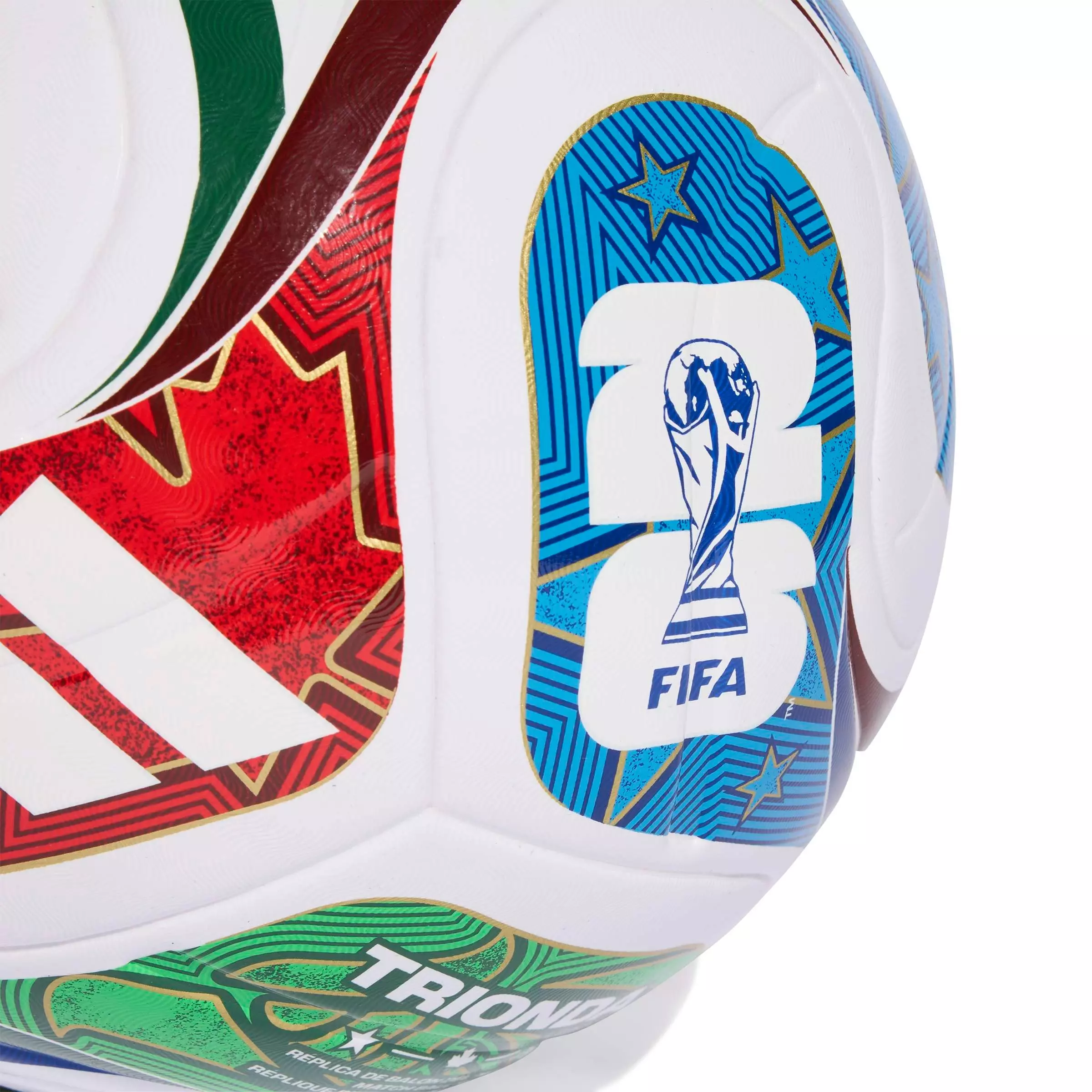 adidas FIFA World Cup 26™ TRIONDA League Ball - Size 4 - WHITE/ROYAL/RED
