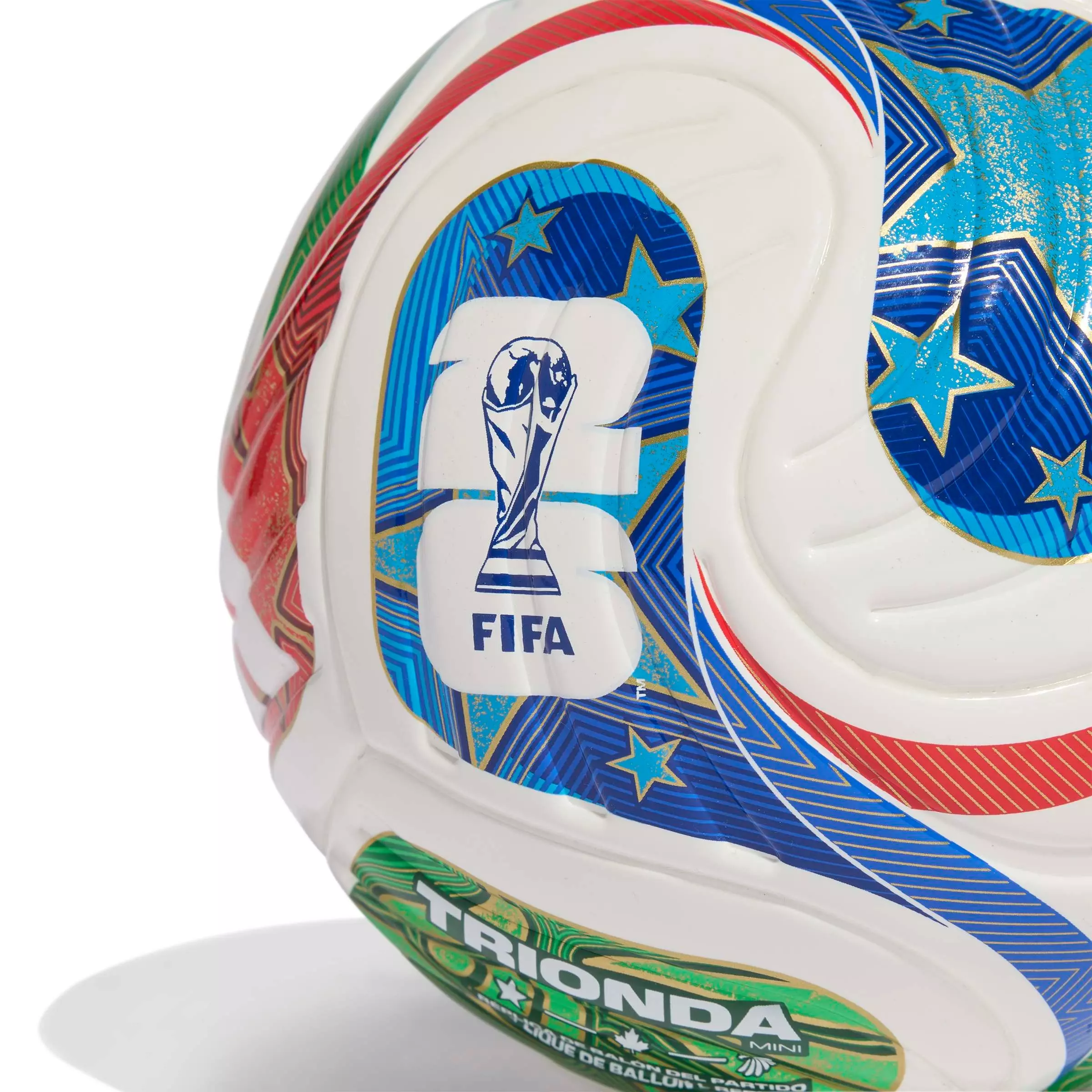 adidas FIFA World Cup 26™ TRIONDA Mini Ball - Size 1 - WHITE/ROYAL/RED