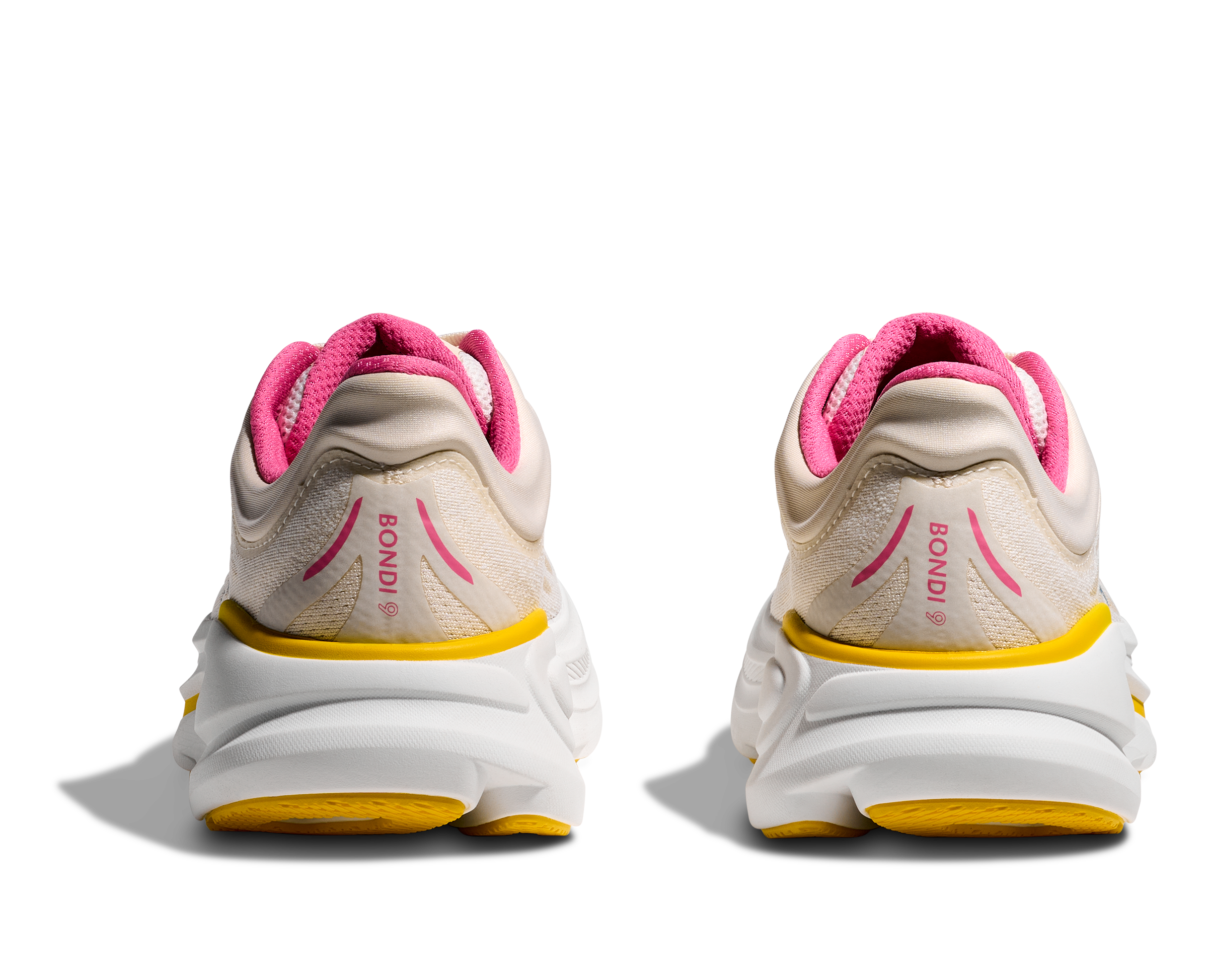 Hoka Bondi 9 "Alabaster/Birch" Women's Running Shoe - CREAM Thumbnail View 5