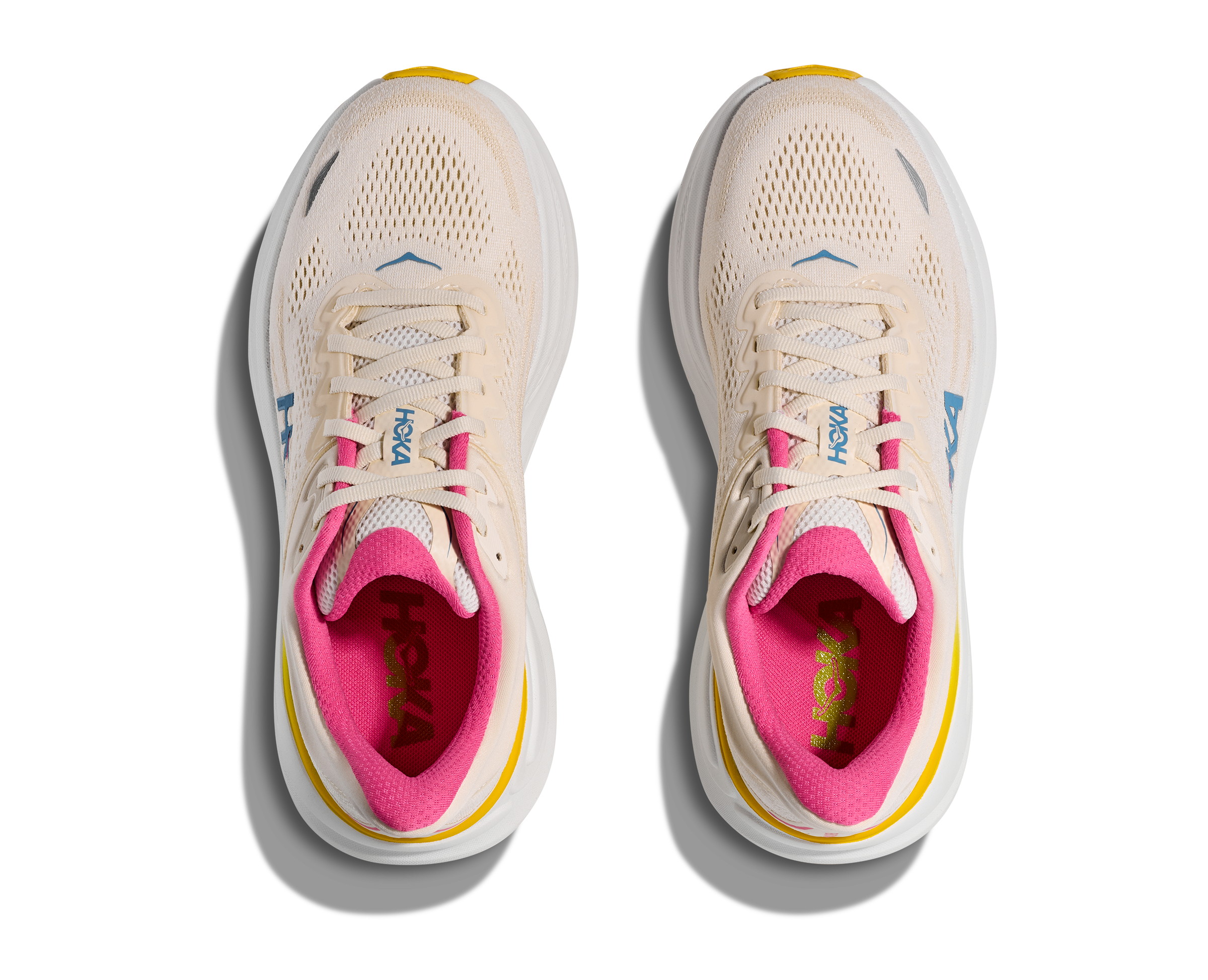 Hoka Bondi 9 "Alabaster/Birch" Women's Running Shoe - CREAM Thumbnail View 8