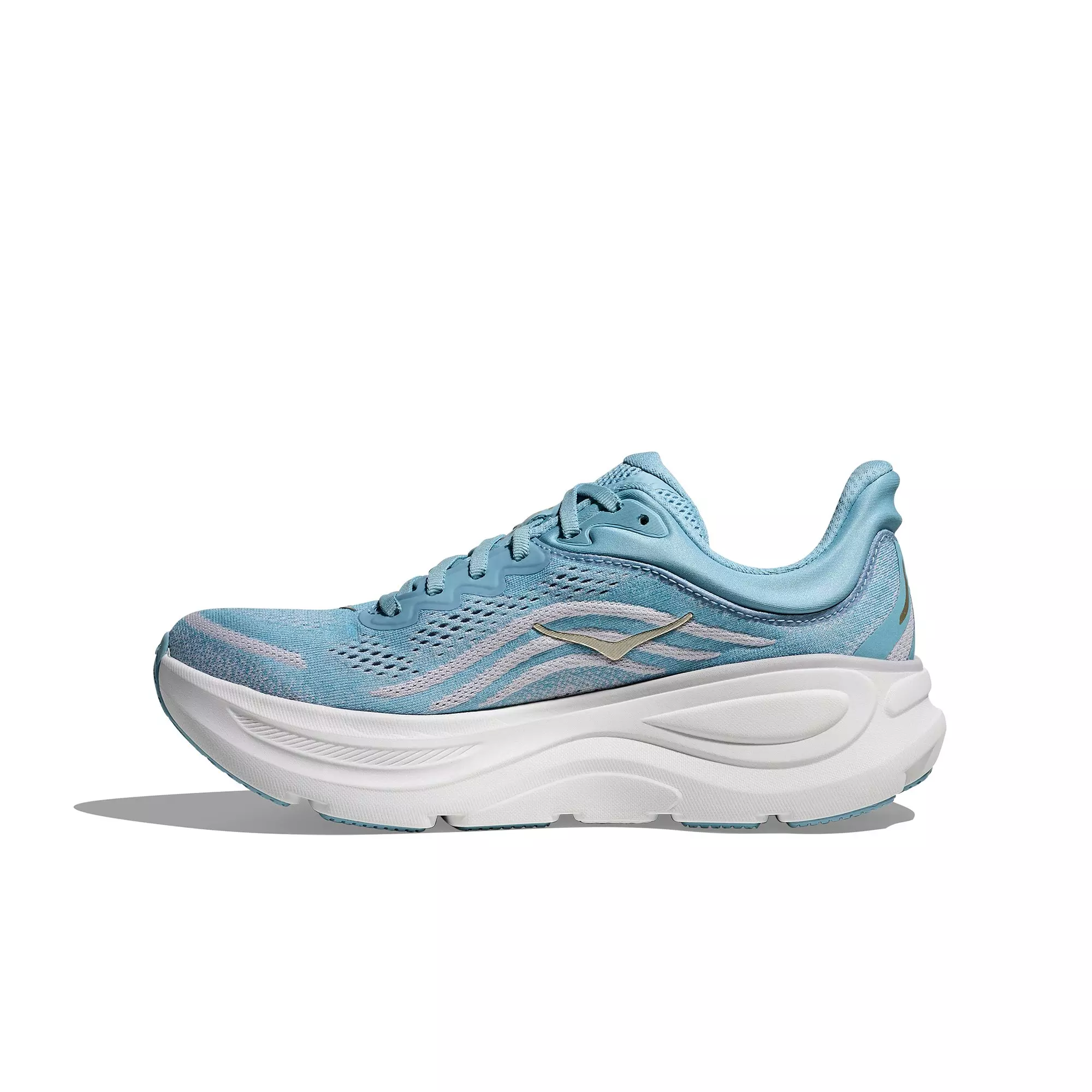 Hoka Bondi 9 "Blue/White/Gold" Women's Running Shoe - BLUE/WHITE