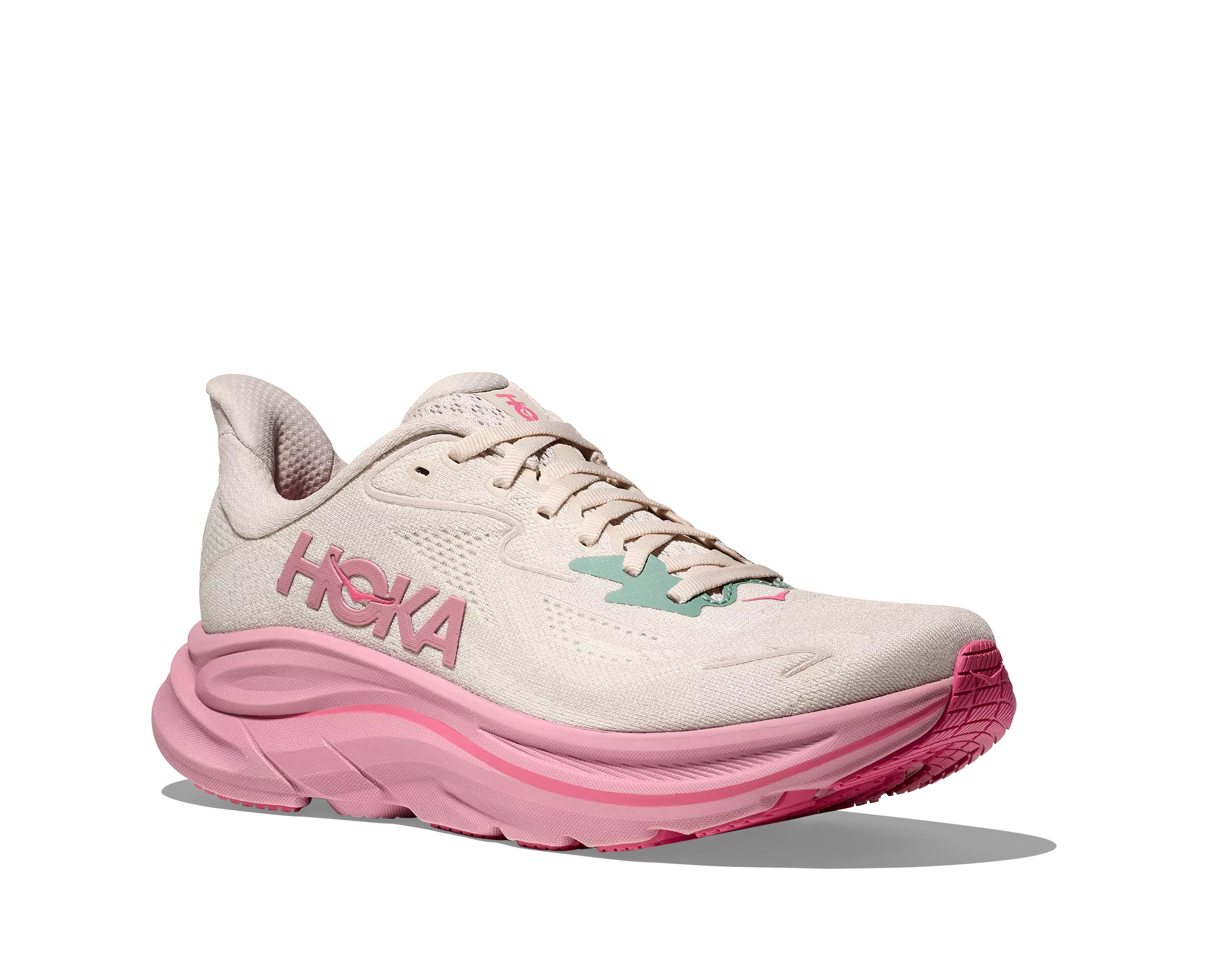 Hoka Clifton 10 "Rose Cream/Dried Rose" Women's Running Shoe - PINK