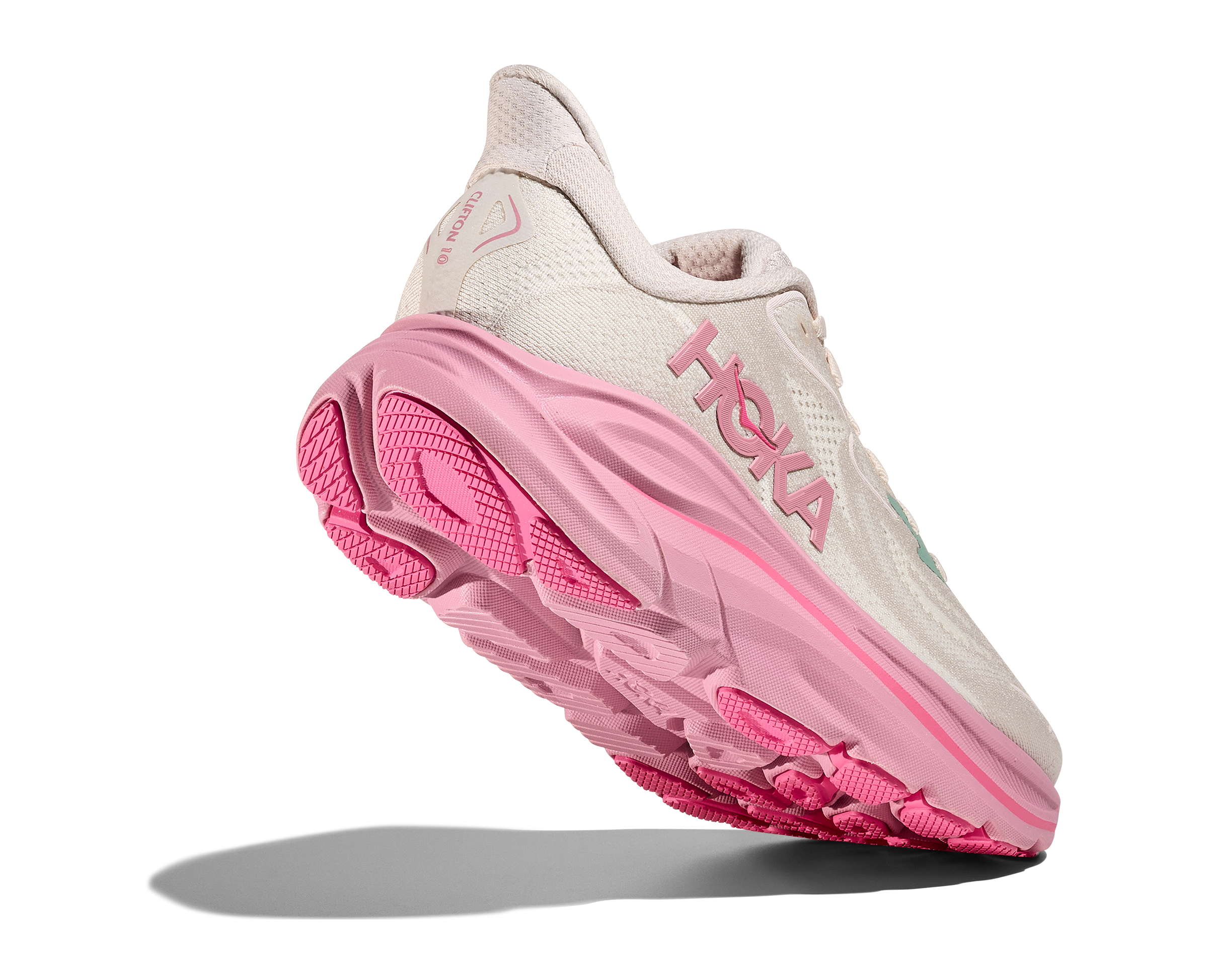 Hoka Clifton 10 "Rose Cream/Dried Rose" Women's Running Shoe - PINK Thumbnail View 5