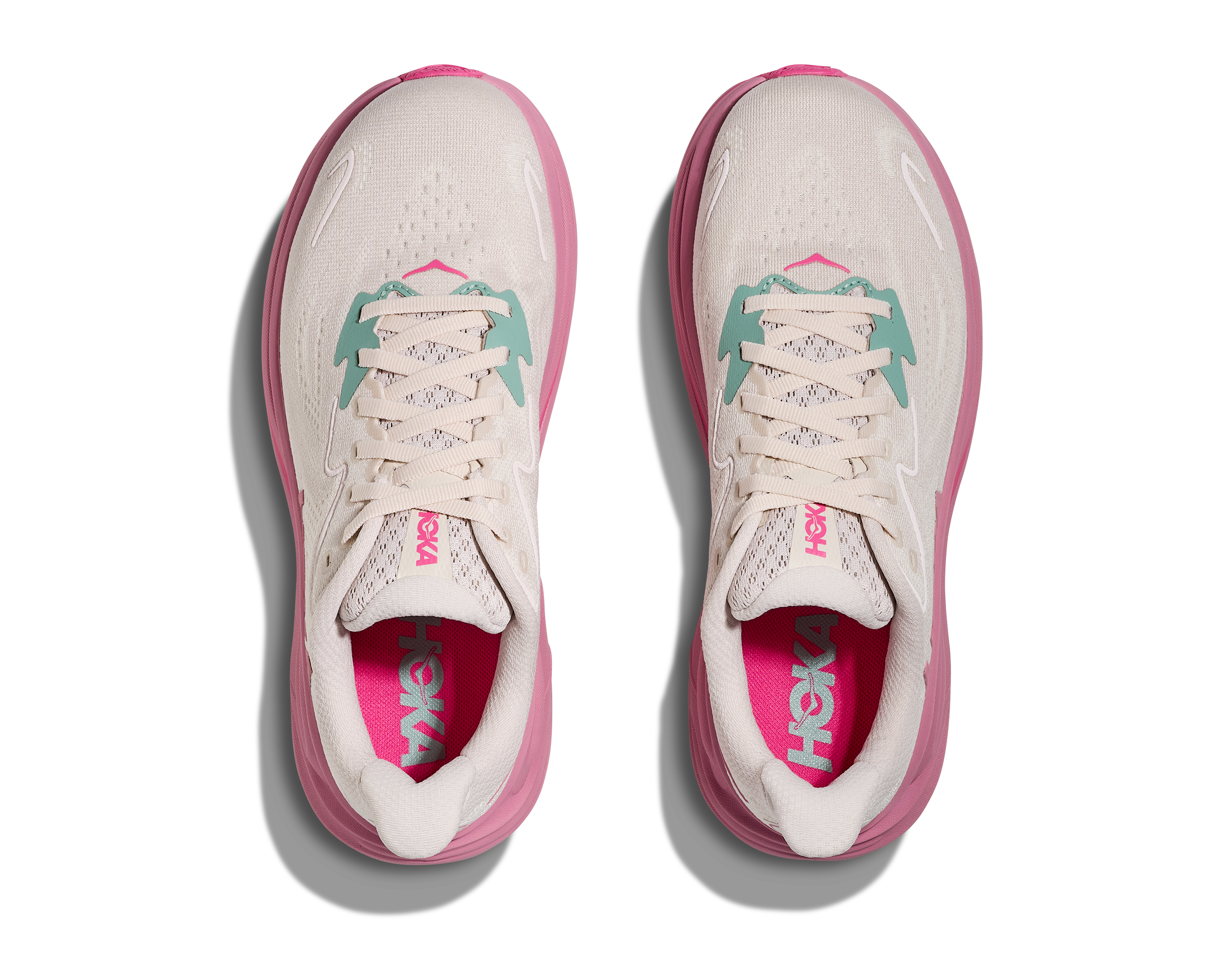 Hoka Clifton 10 "Rose Cream/Dried Rose" Women's Running Shoe - PINK Thumbnail View 7