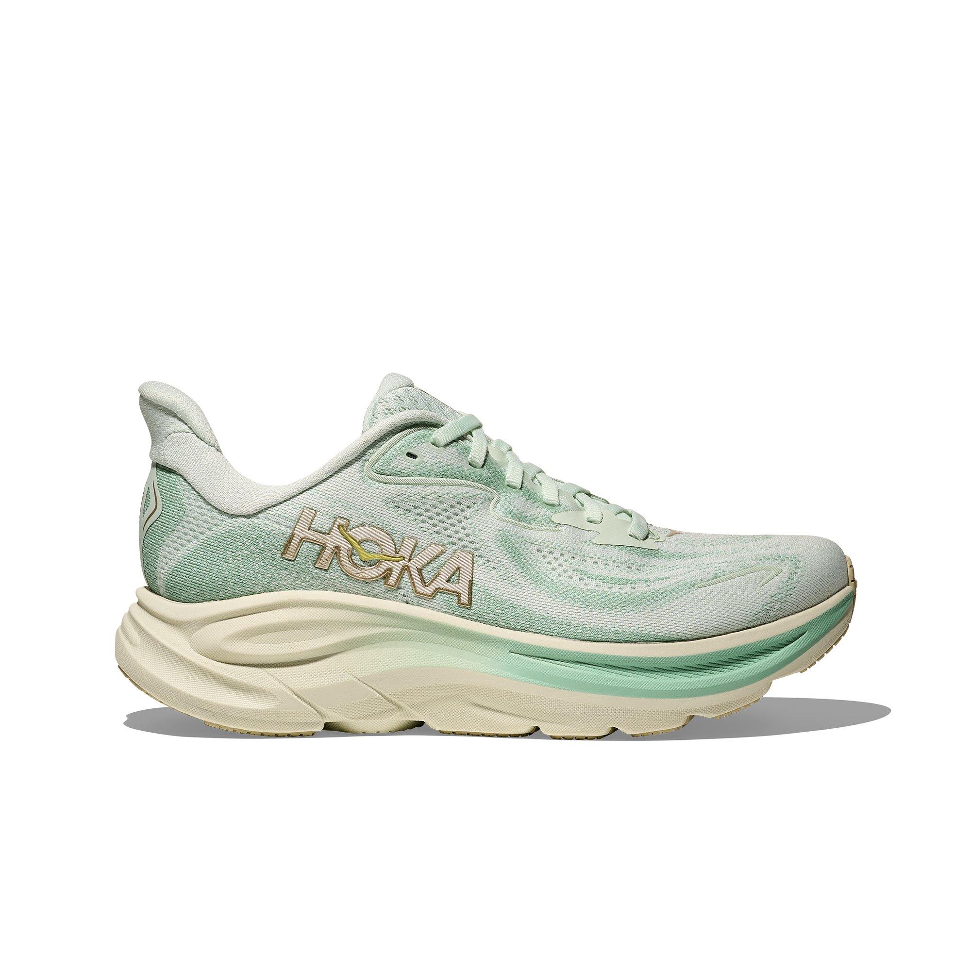 Hoka Clifton 10 "Sea Glass/Jadeite" Women's Running Shoe - LT GREEN Thumbnail View 1