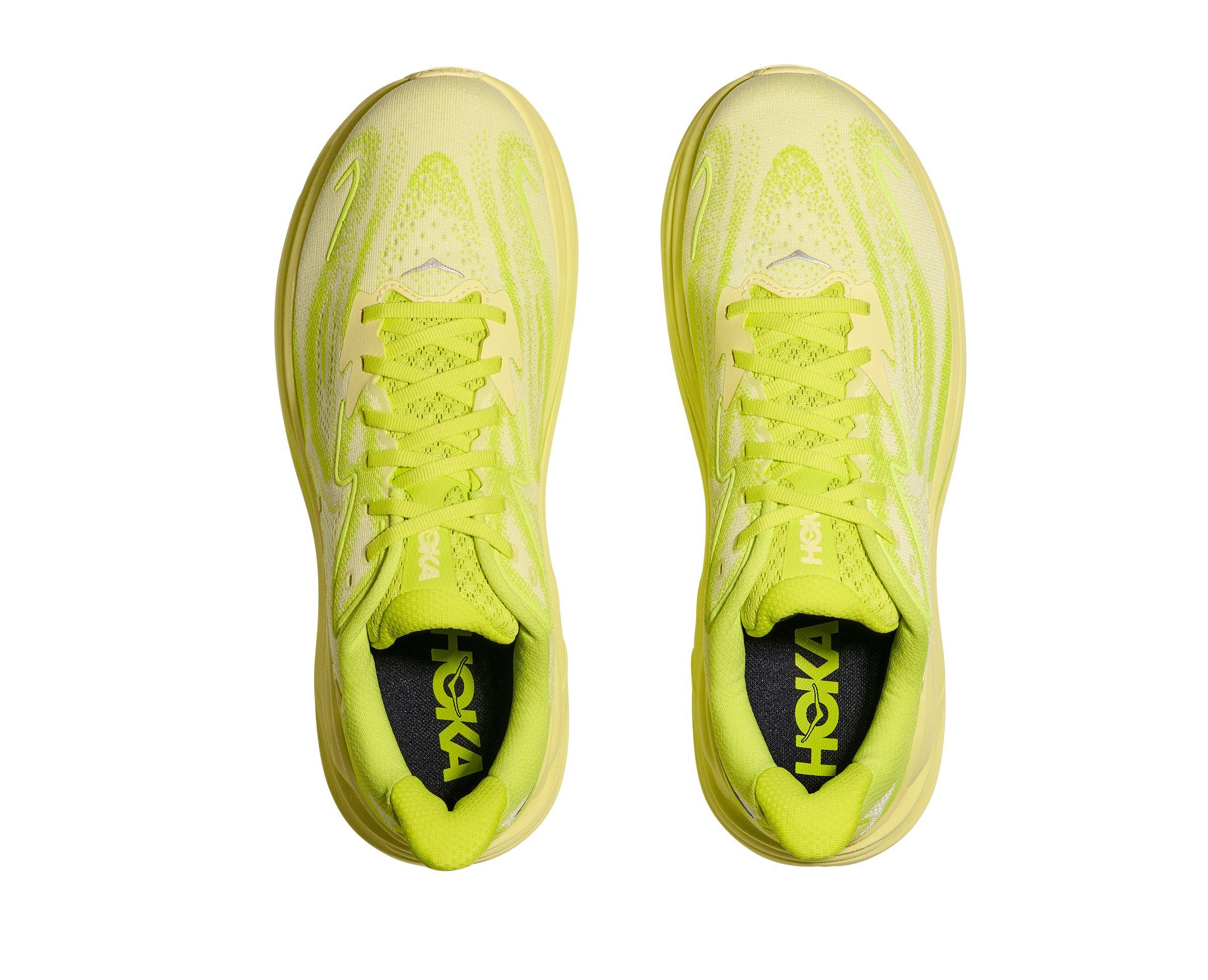 Hoka Clifton 10 "Neon Citrus/Sunlight" Women's Running Shoe - YELLOW Thumbnail View 3