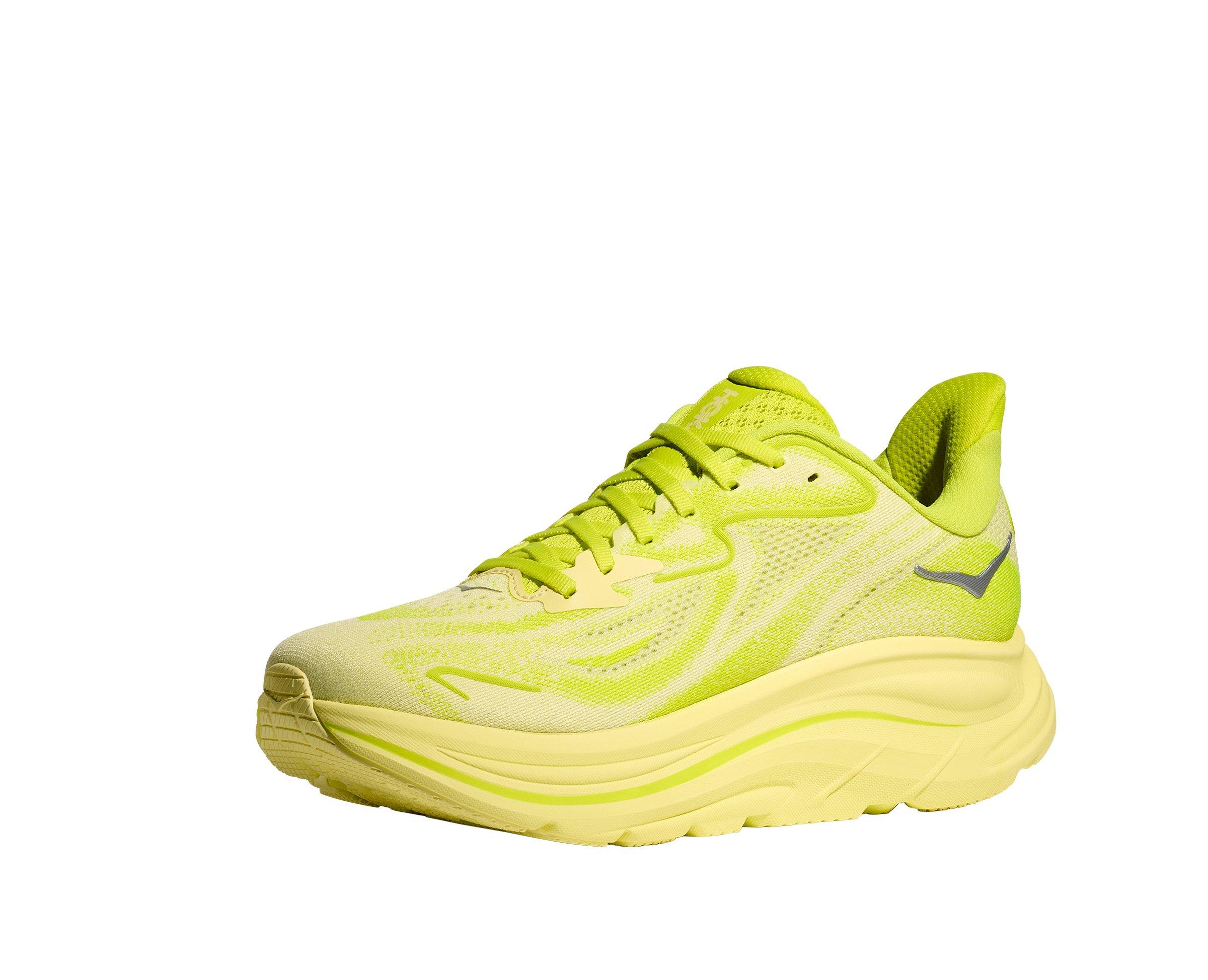 Hoka Clifton 10 "Neon Citrus/Sunlight" Women's Running Shoe - YELLOW Thumbnail View 4