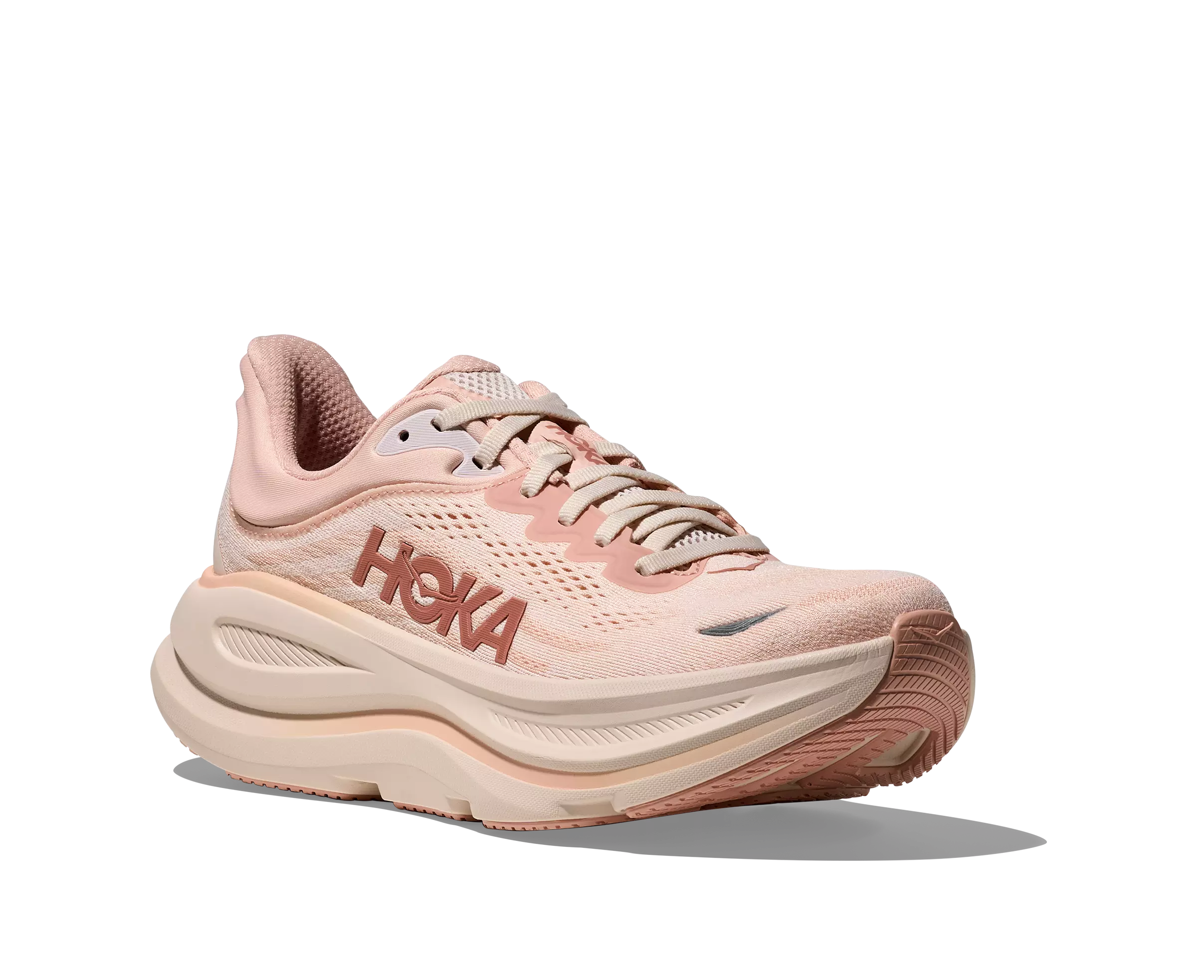 Hoka Bondi 9 "Rose Latte/Rose Cream" Women's Running Shoe - ROSE