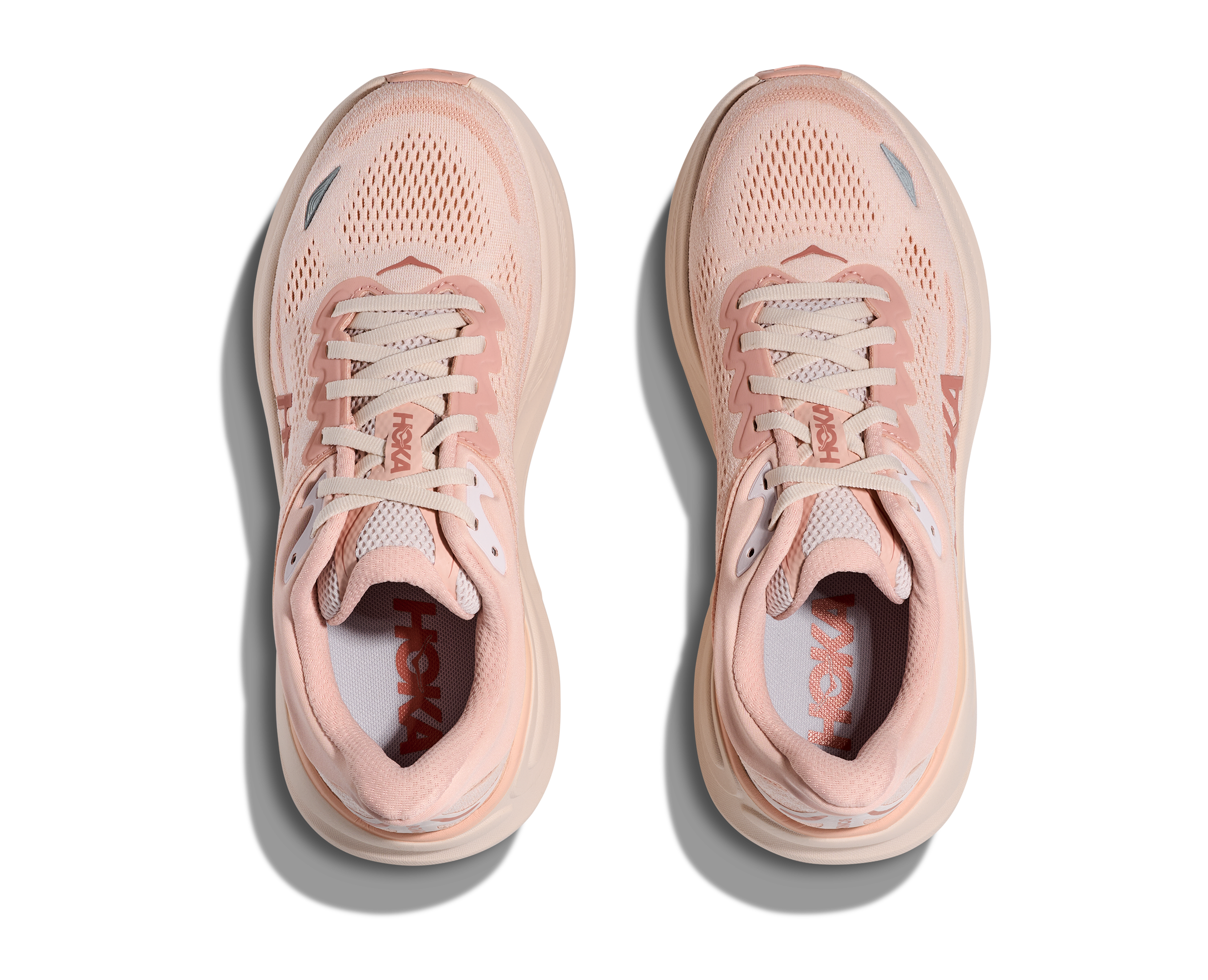 Hoka Bondi 9 "Rose Latte/Rose Cream" Women's Running Shoe - ROSE Thumbnail View 7