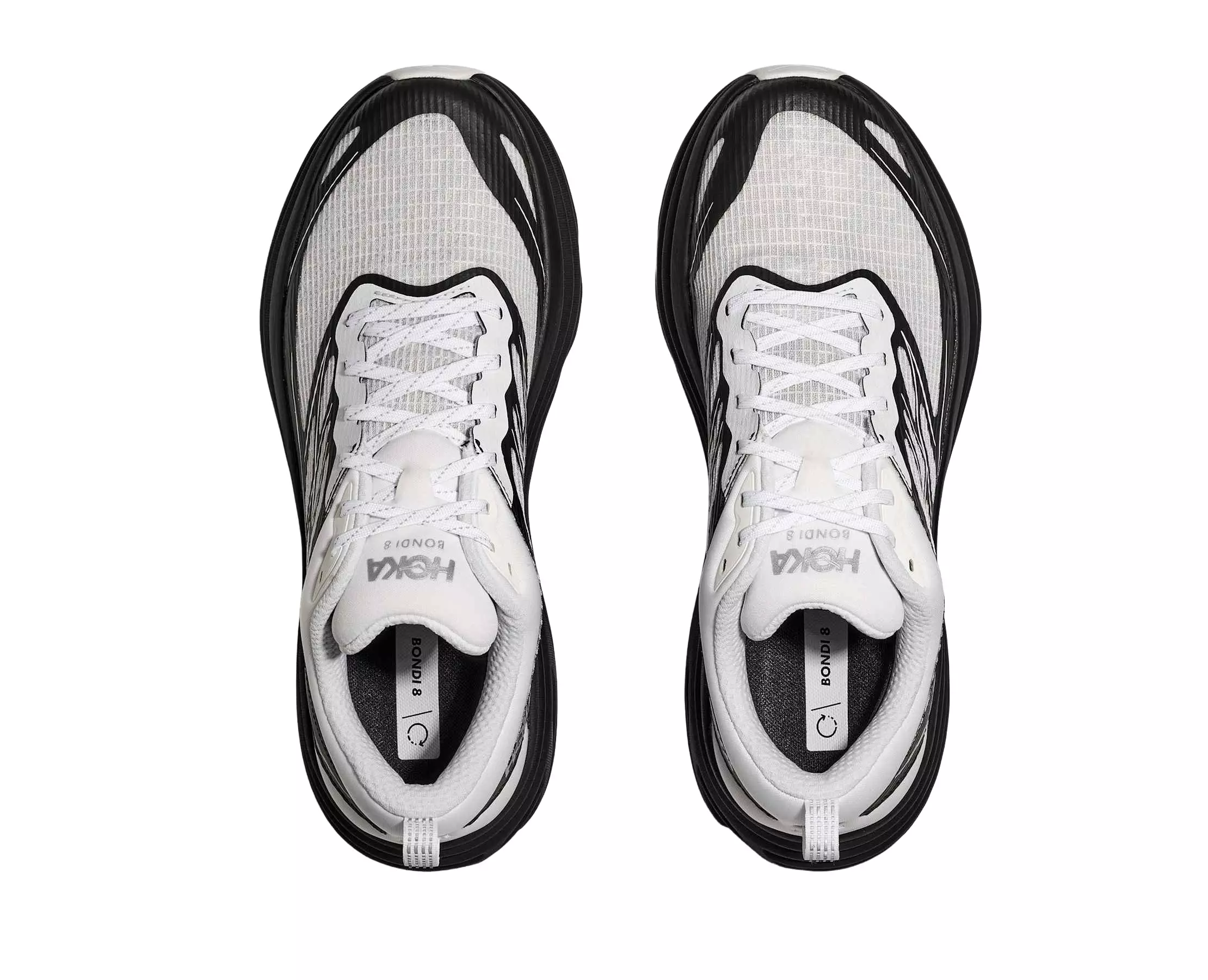 Hoka Bondi 8 Stealth/Tech Caged "Frost/Black" Unisex Running Shoe