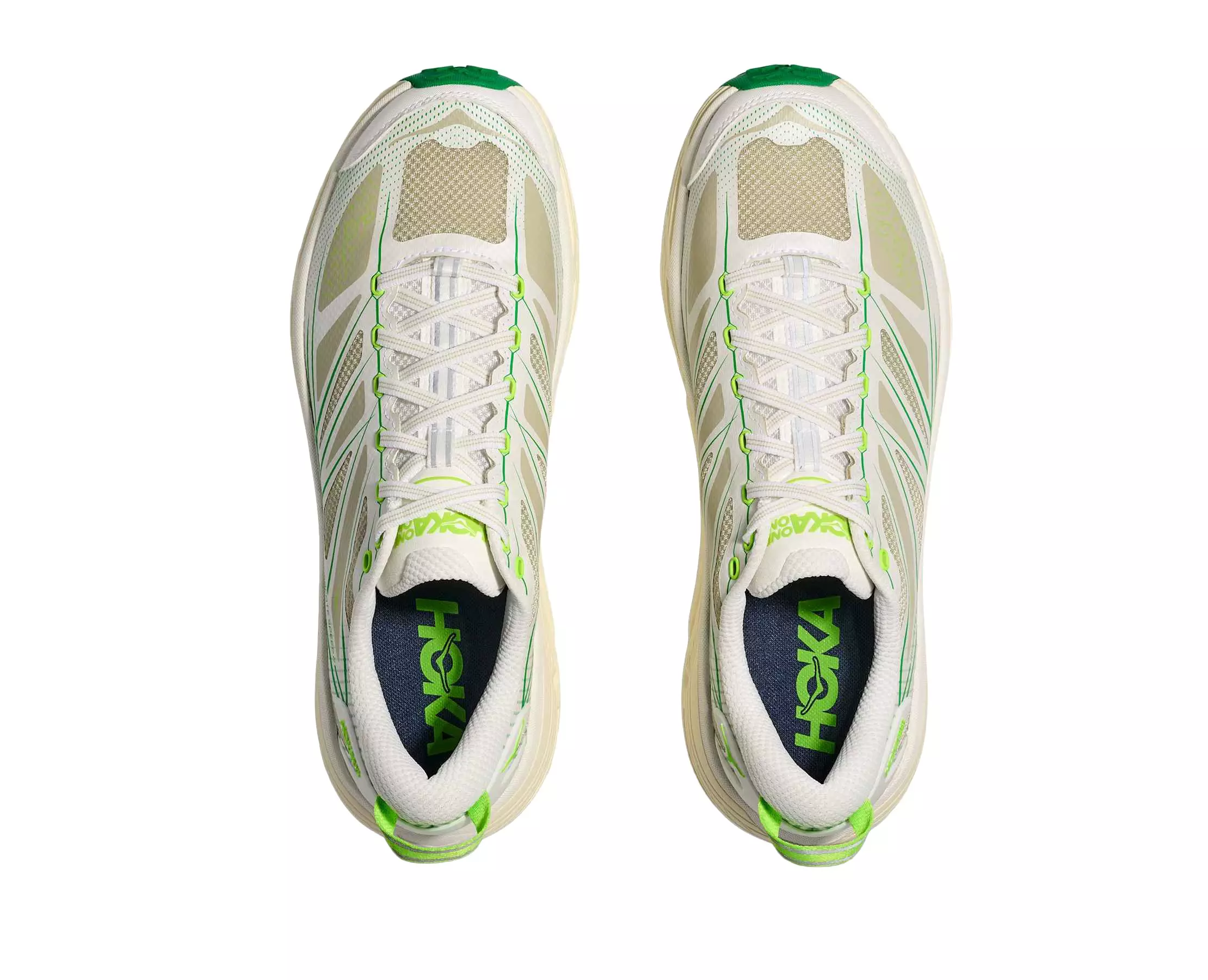Hoka Mafate 2 "White/Fresh Cut Grass" Unisex Running Shoe - WHITE/GREEN
