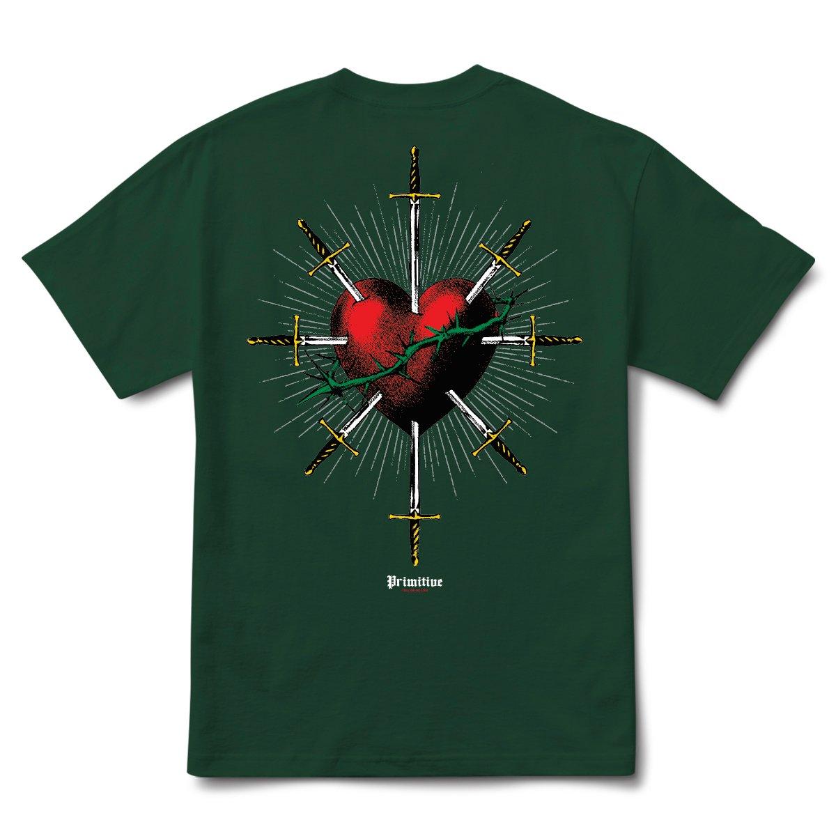 Primitive Men's Saint Tee - Forest Green - GREEN Thumbnail View 1