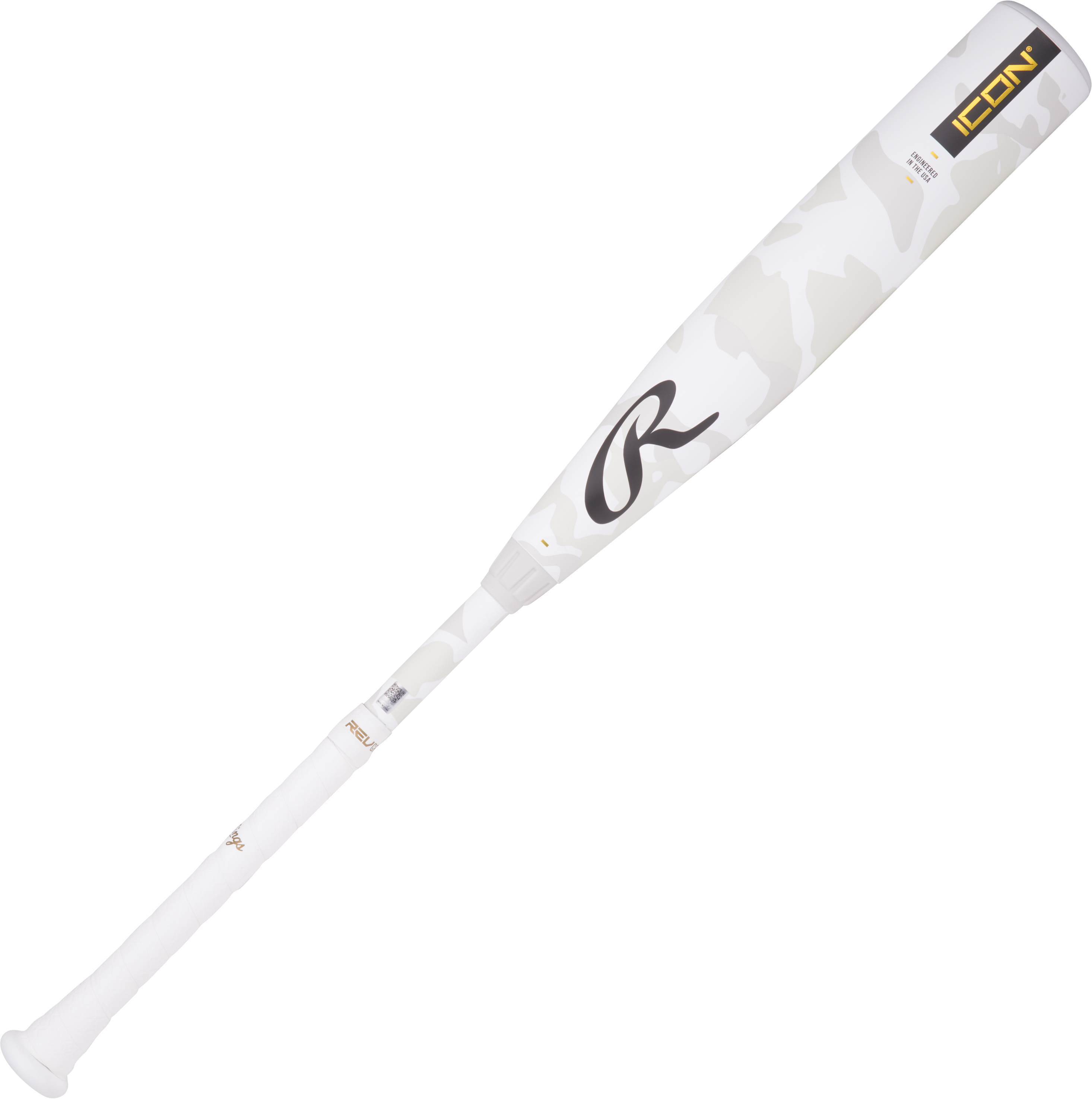 Rawlings Icon USSSA Youth 27/17 Baseball Bat (-10) 2025 - WHITE Thumbnail View 2