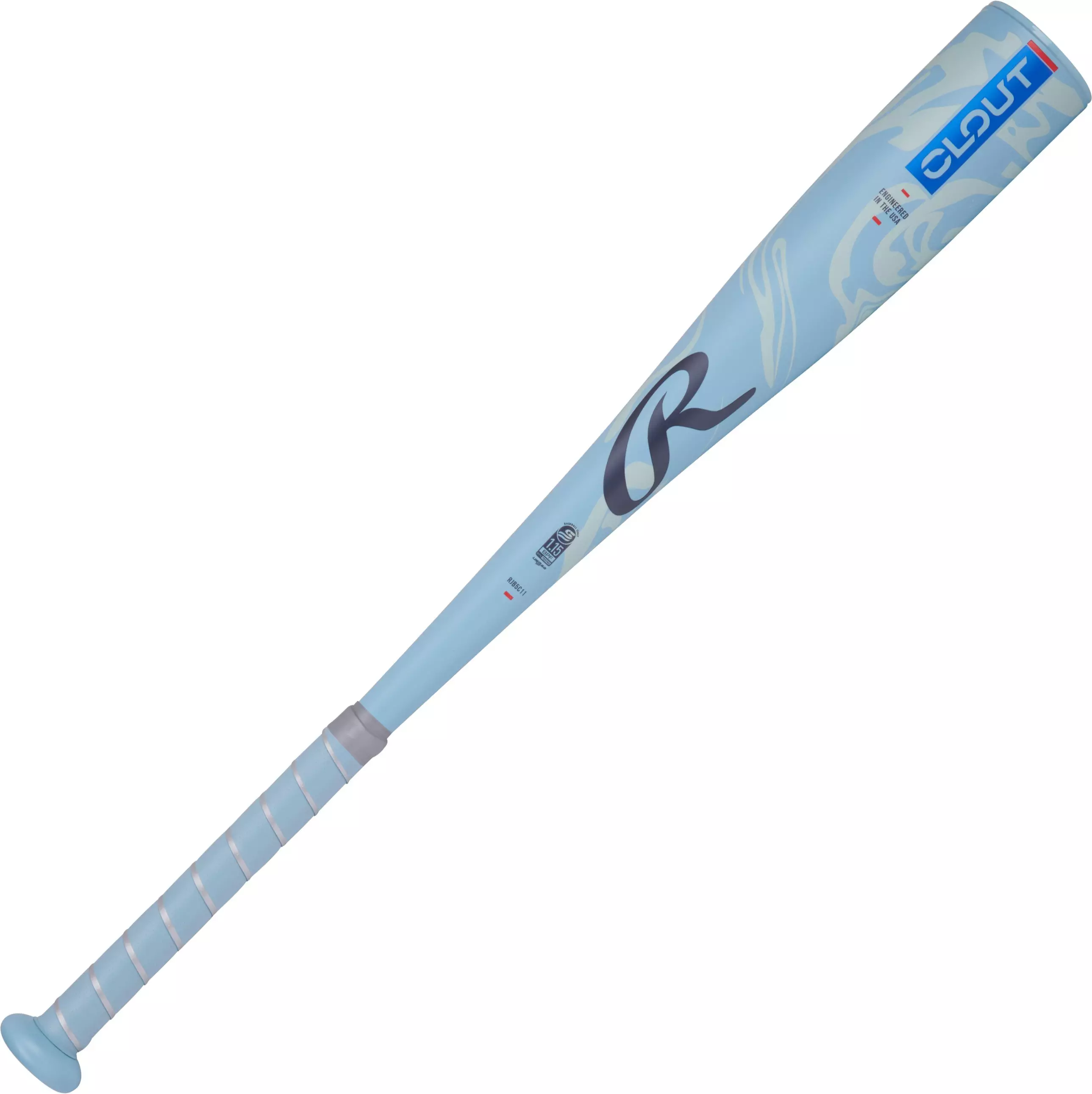 Rawlings Clout Junior Big Barrel 27/16 Youth Baseball Bat (-11) 2025 - COLUMBIA BLUE