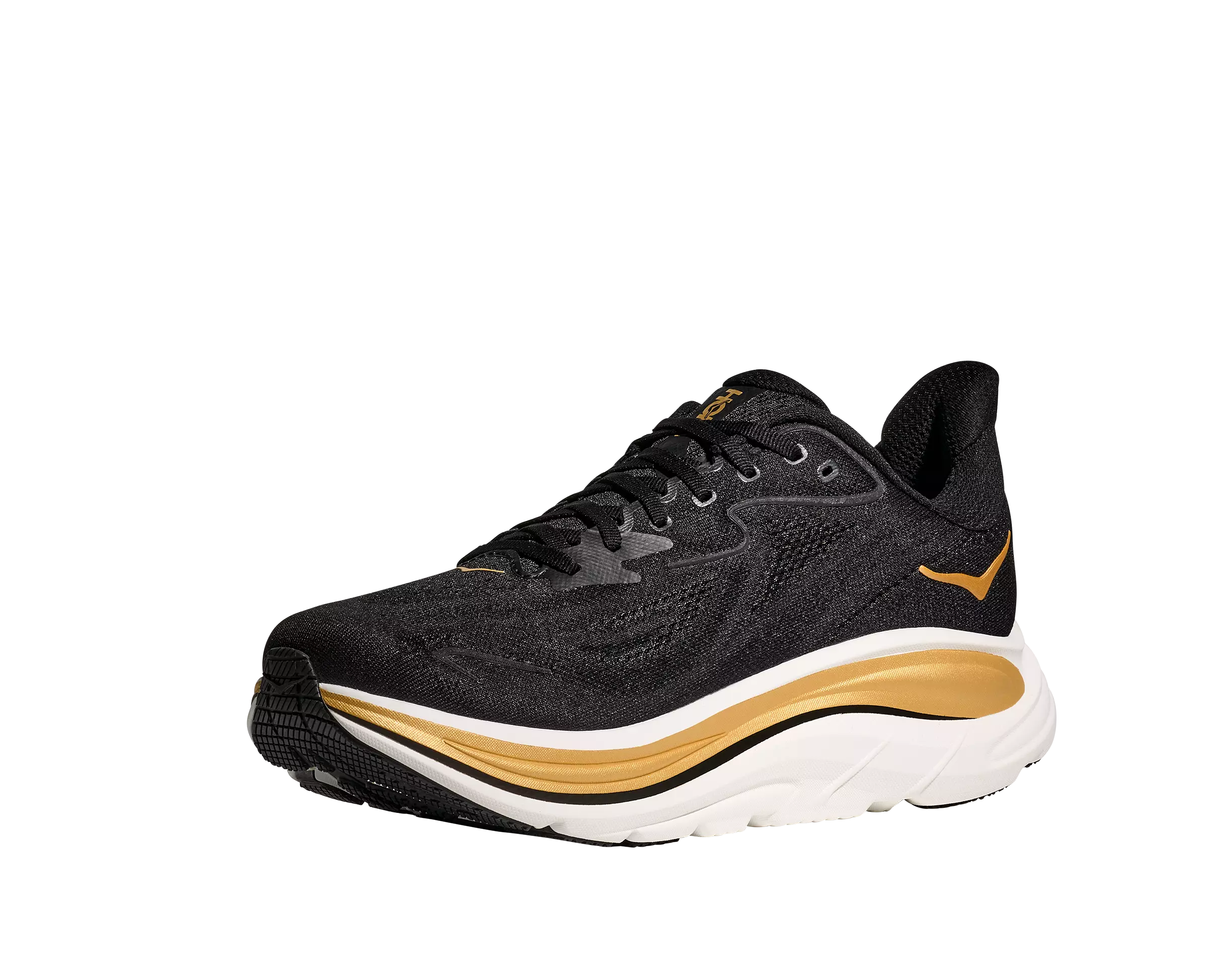 Hoka Clifton 10 "Black/Gold" Men's Running Shoe - BLACK/GOLD