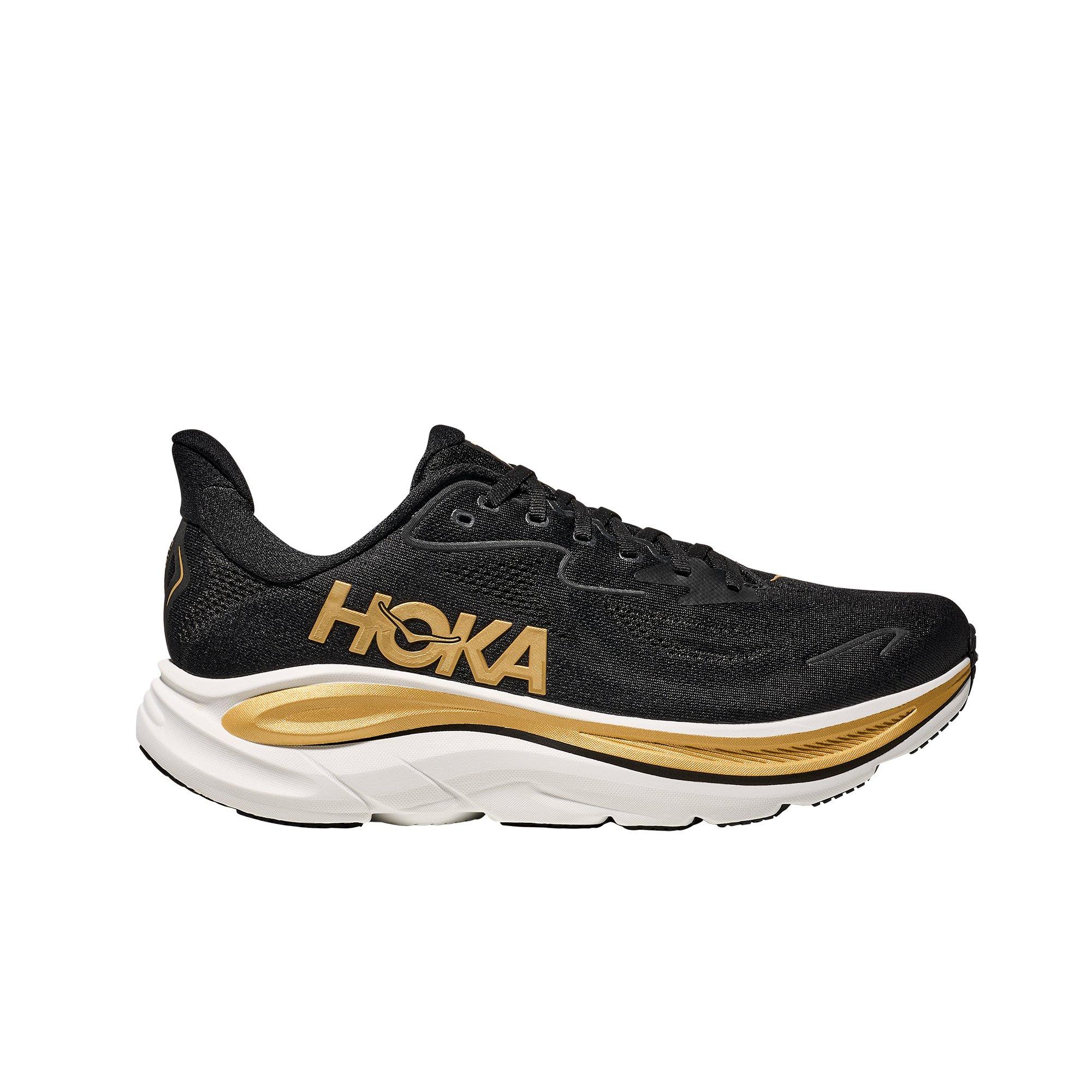 Hoka Clifton 10 "Black/Gold" Men's Running Shoe - BLACK/GOLD Thumbnail View 1