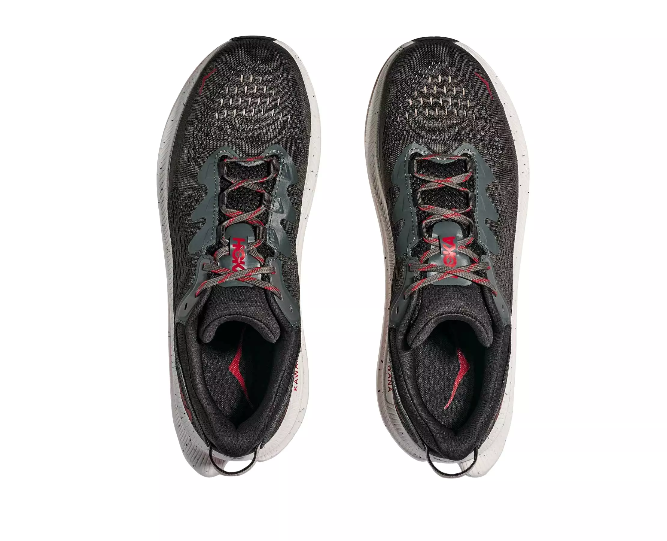 Hoka Kawana 2 "Asphalt Grey/Carbon Black" Men's Running Shoe - GREY/BLACK/RED