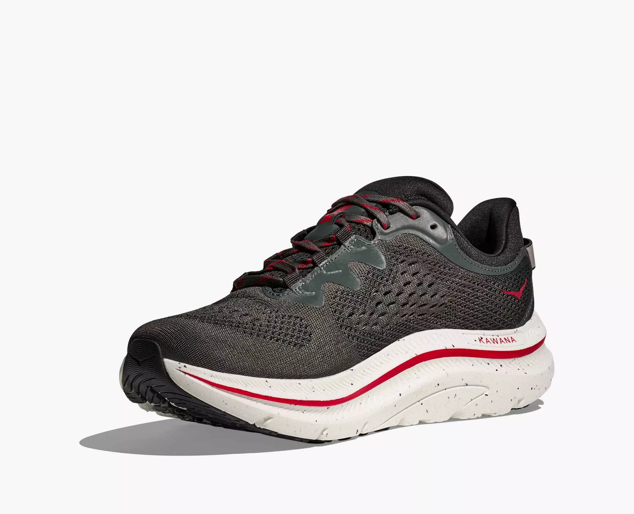 Hoka Kawana 2 "Asphalt Grey/Carbon Black" Men's Running Shoe - GREY/BLACK/RED