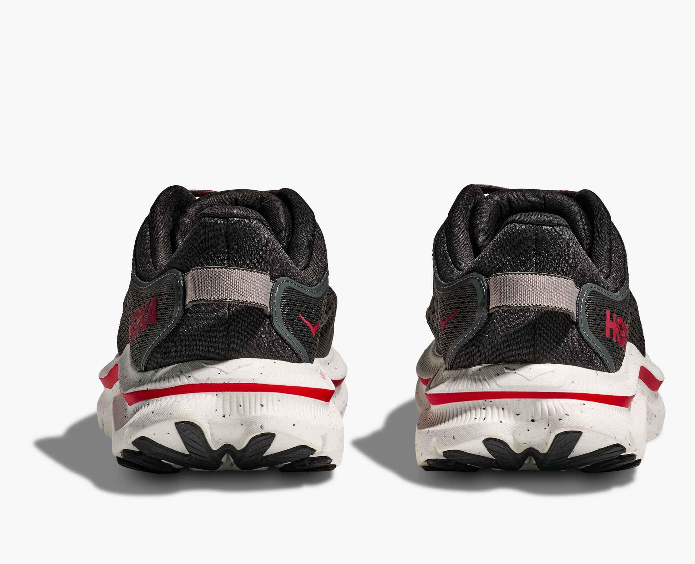 Hoka Kawana 2 "Asphalt Grey/Carbon Black" Men's Running Shoe - GREY/BLACK/RED Thumbnail View 5