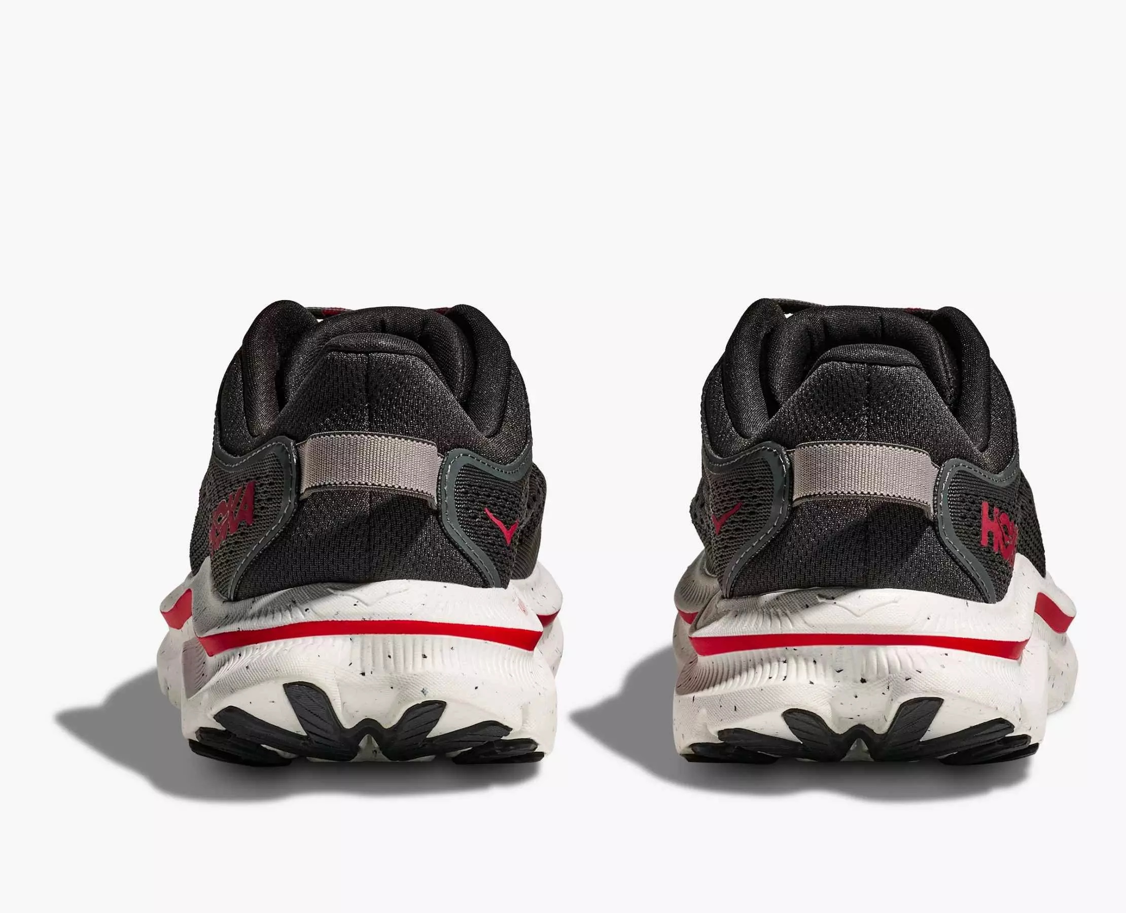 Hoka Kawana 2 "Asphalt Grey/Carbon Black" Men's Running Shoe - GREY/BLACK/RED