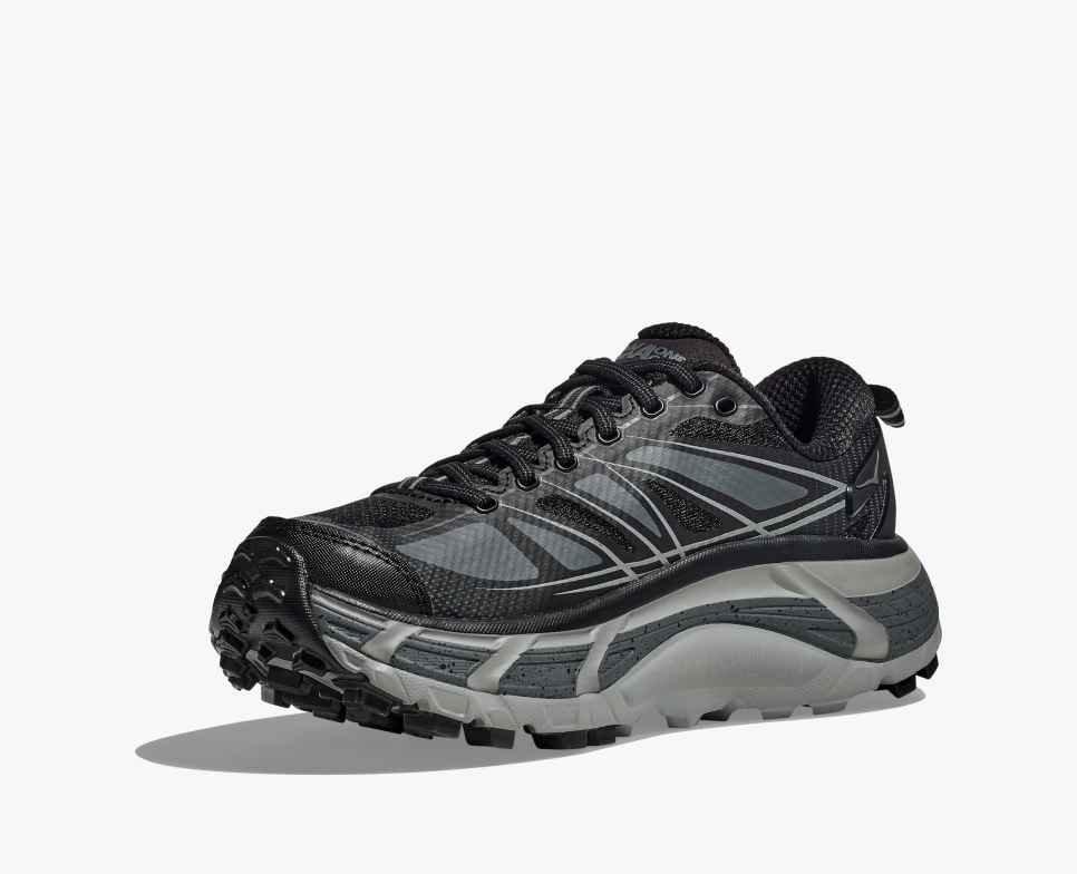 Hoka Mafate Speed 2 "Black/Castlerock" Unisex Shoe - BLACK/GREY Thumbnail View 3