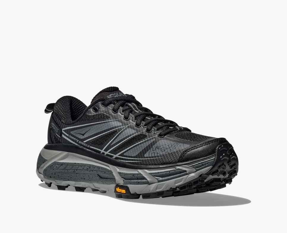 Hoka Mafate Speed 2 "Black/Castlerock" Unisex Shoe - BLACK/GREY Thumbnail View 6