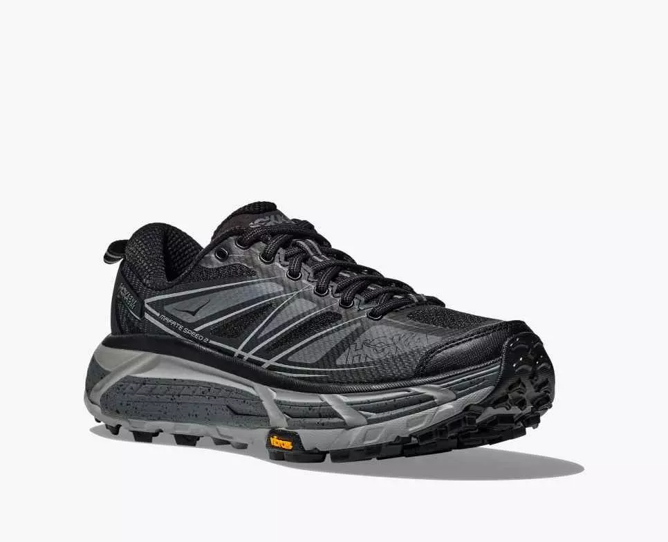 Hoka Mafate Speed 2 "Black/Castlerock" Unisex Shoe - BLACK/GREY