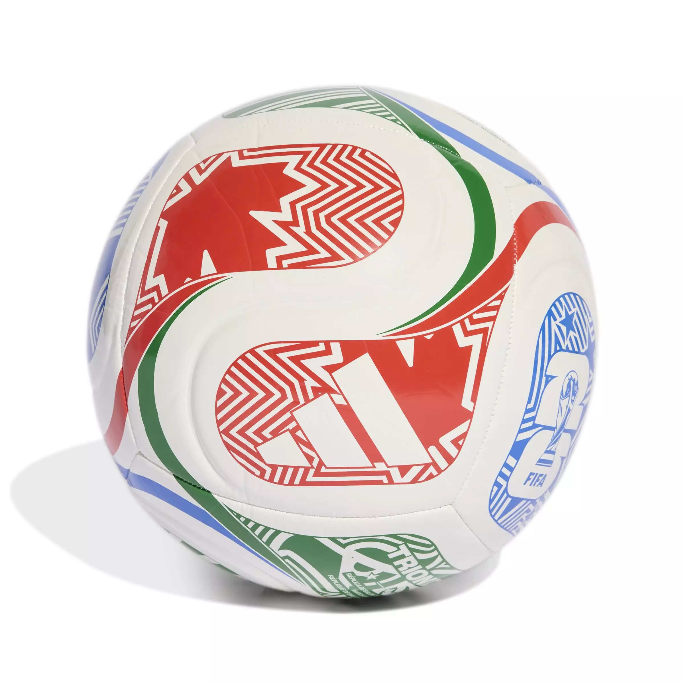 adidas FIFA World Cup 26™ TRIONDA Club Ball - Size 3 - WHITE/RED/BLUE