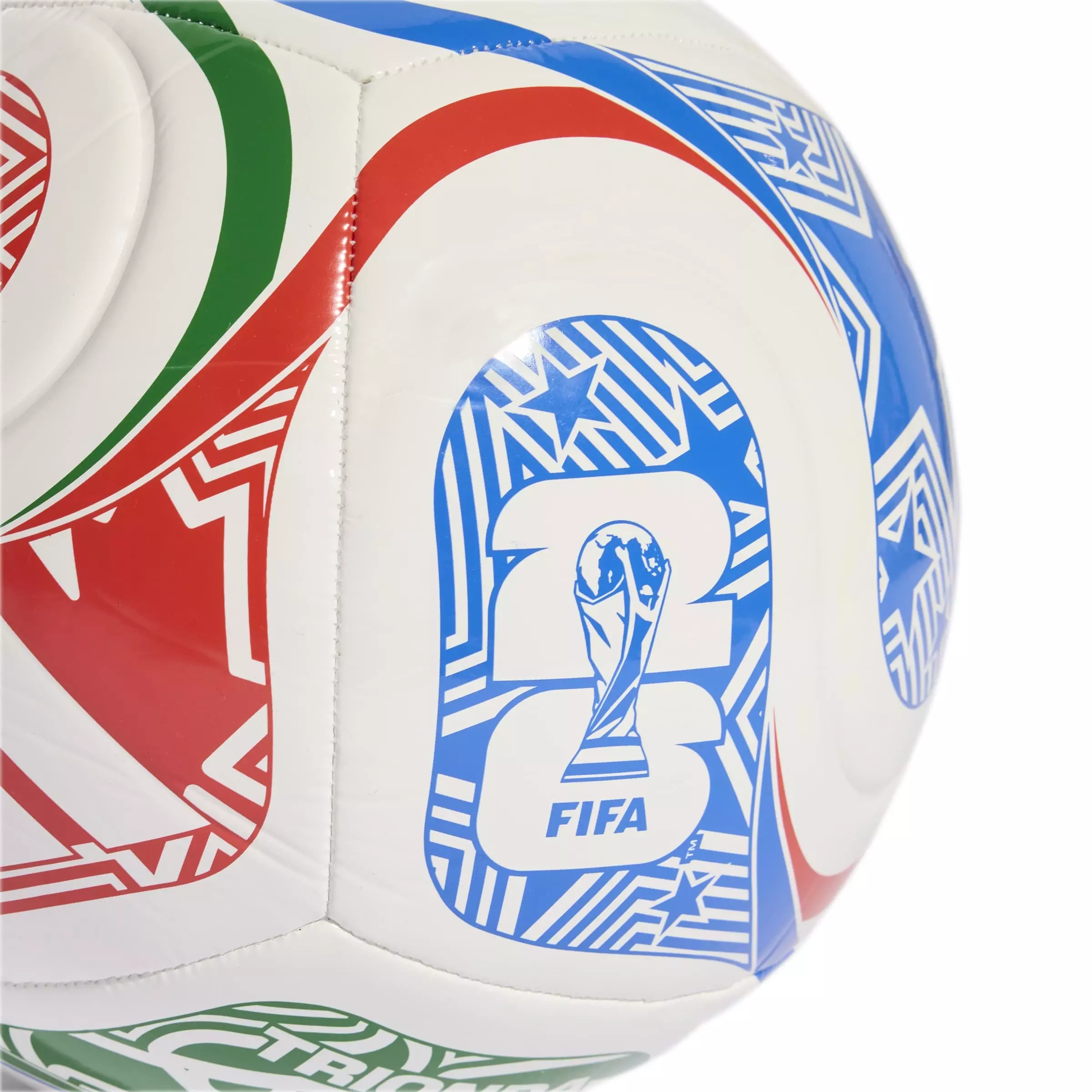 adidas FIFA World Cup 26™ TRIONDA Club Ball - Size 3 - WHITE/RED/BLUE