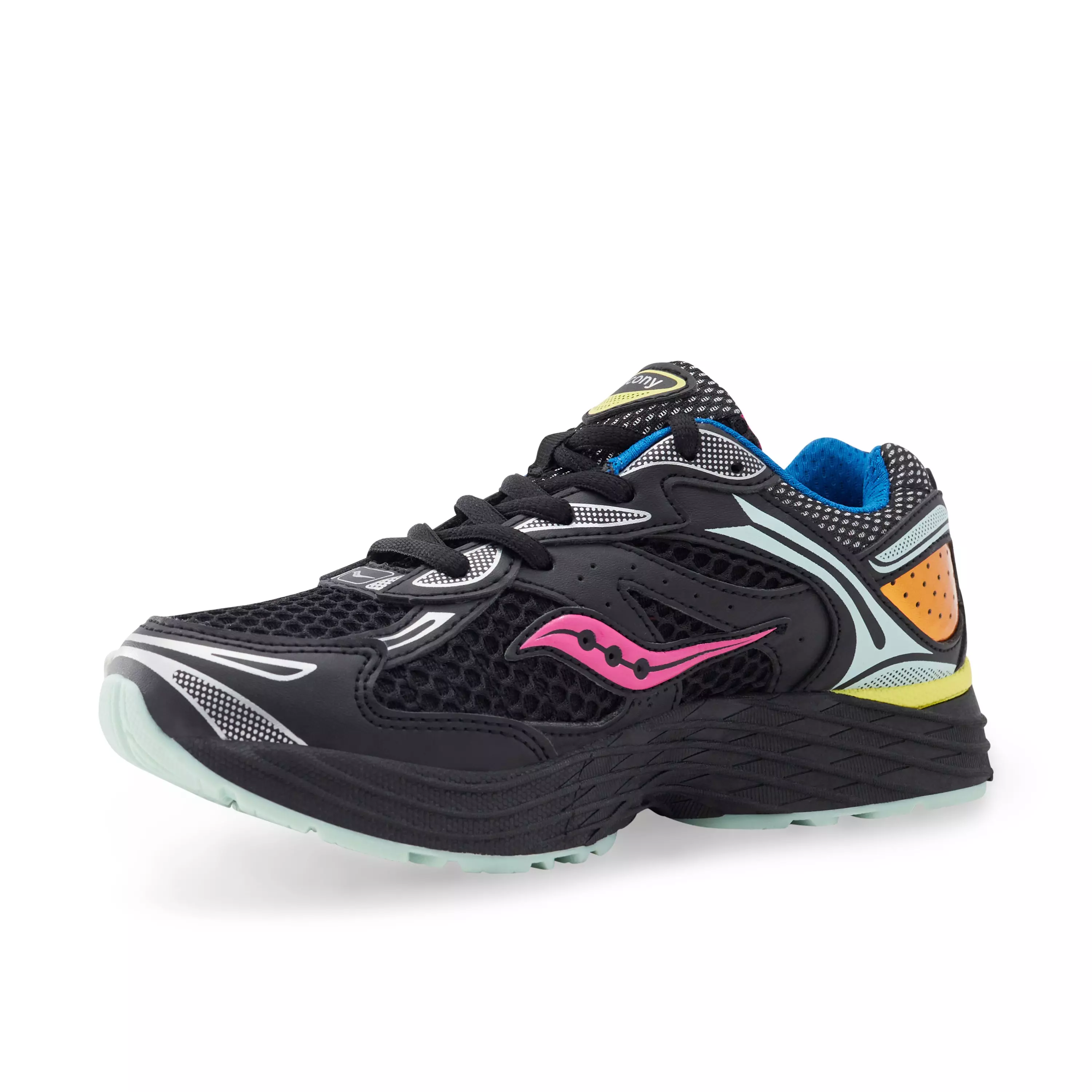Saucony Omni 9 "Black/Multi" Grade School Kids' Shoe - BLACK/MULTI
